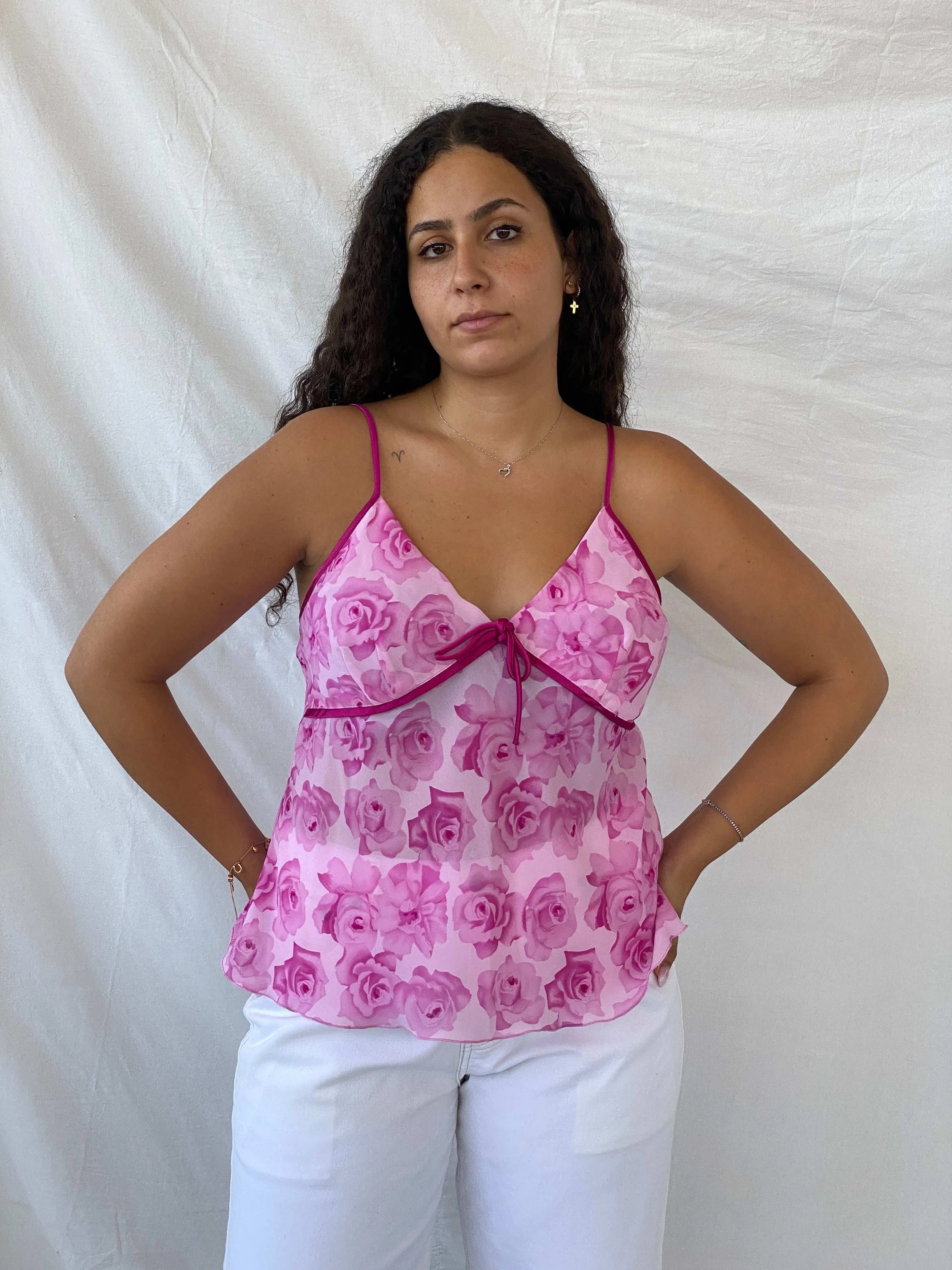 Y2K Twilight Secrets Coquette Floral Cami Top - XL - Balagan Vintage Cami 00s, Cami, Dina, floral, sleeveless top