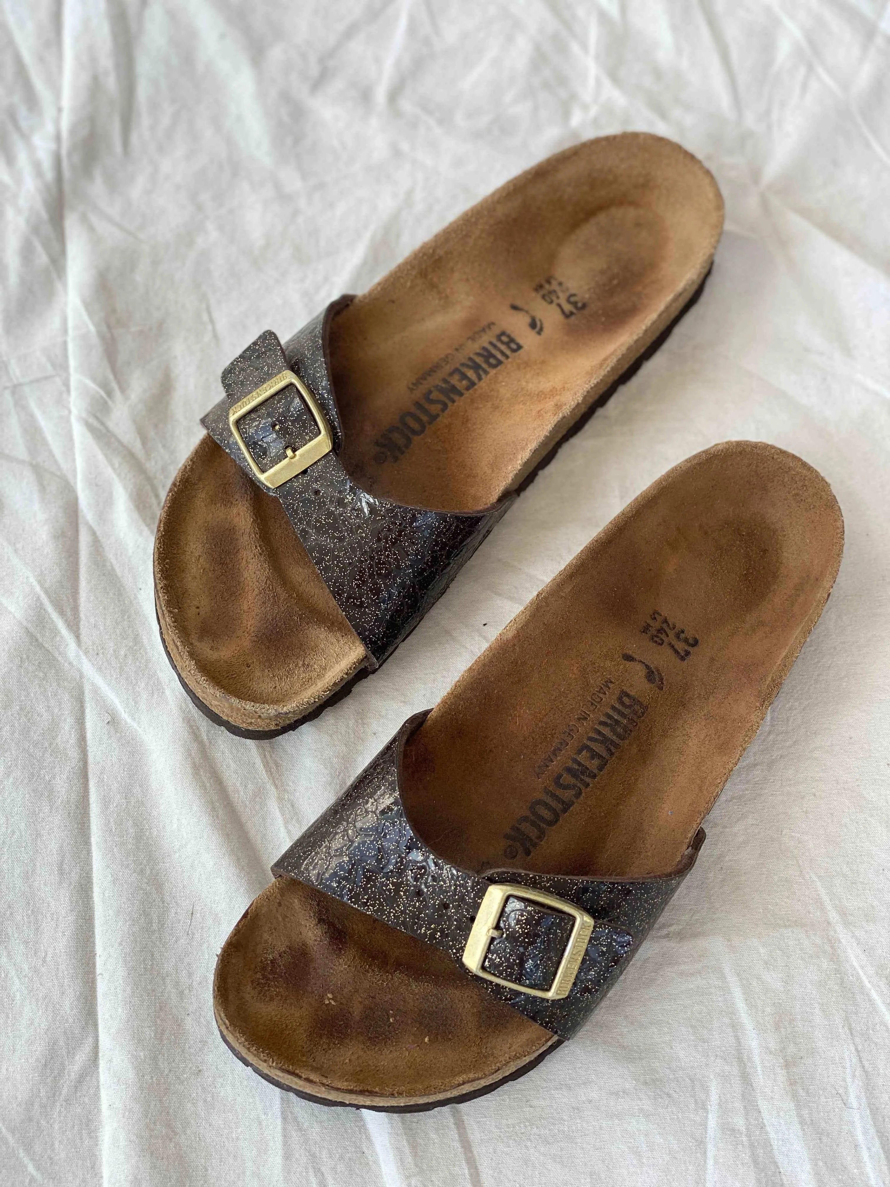 Birkenstock Madrid Cosmic Sparkle Birko-Flor Sandals - Balagan Vintage Sandals Birkenstock, sandals, shoes