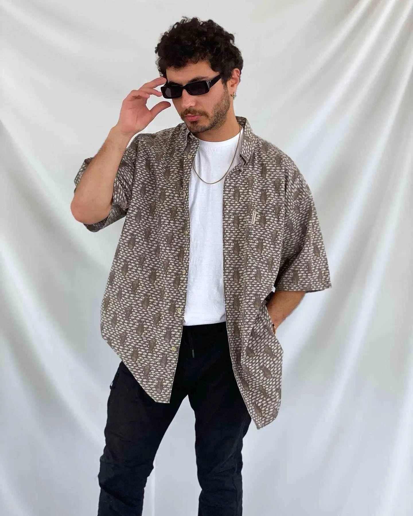Columbia Fish Print Shirt - Balagan Vintage Half Sleeve Shirt Deals, half sleeve shirt, printed shirt, shirt, shirts, streetwear, techno, techno wear, unisex, unisex shirts, vintage, vintage prints