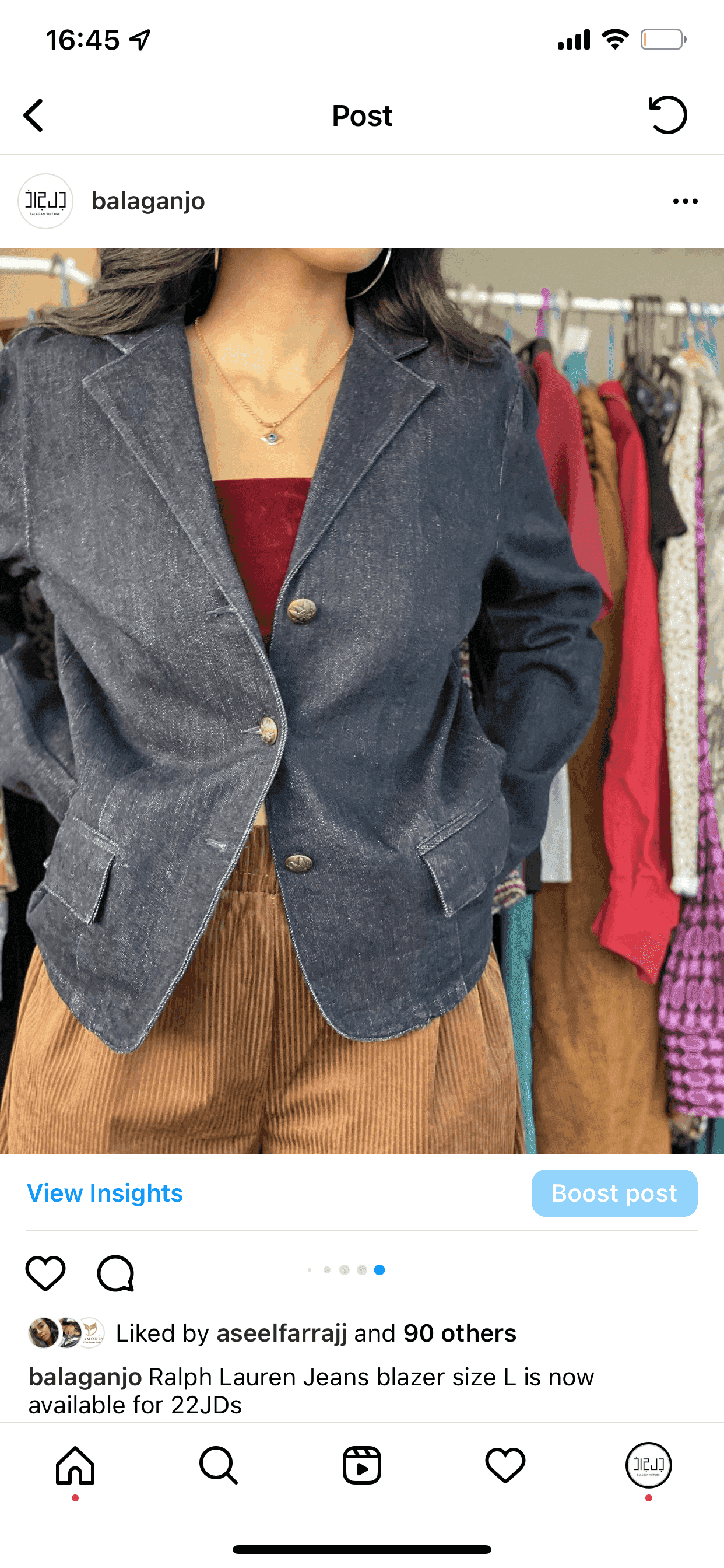 Ralph lauren 2025 vintage blazer