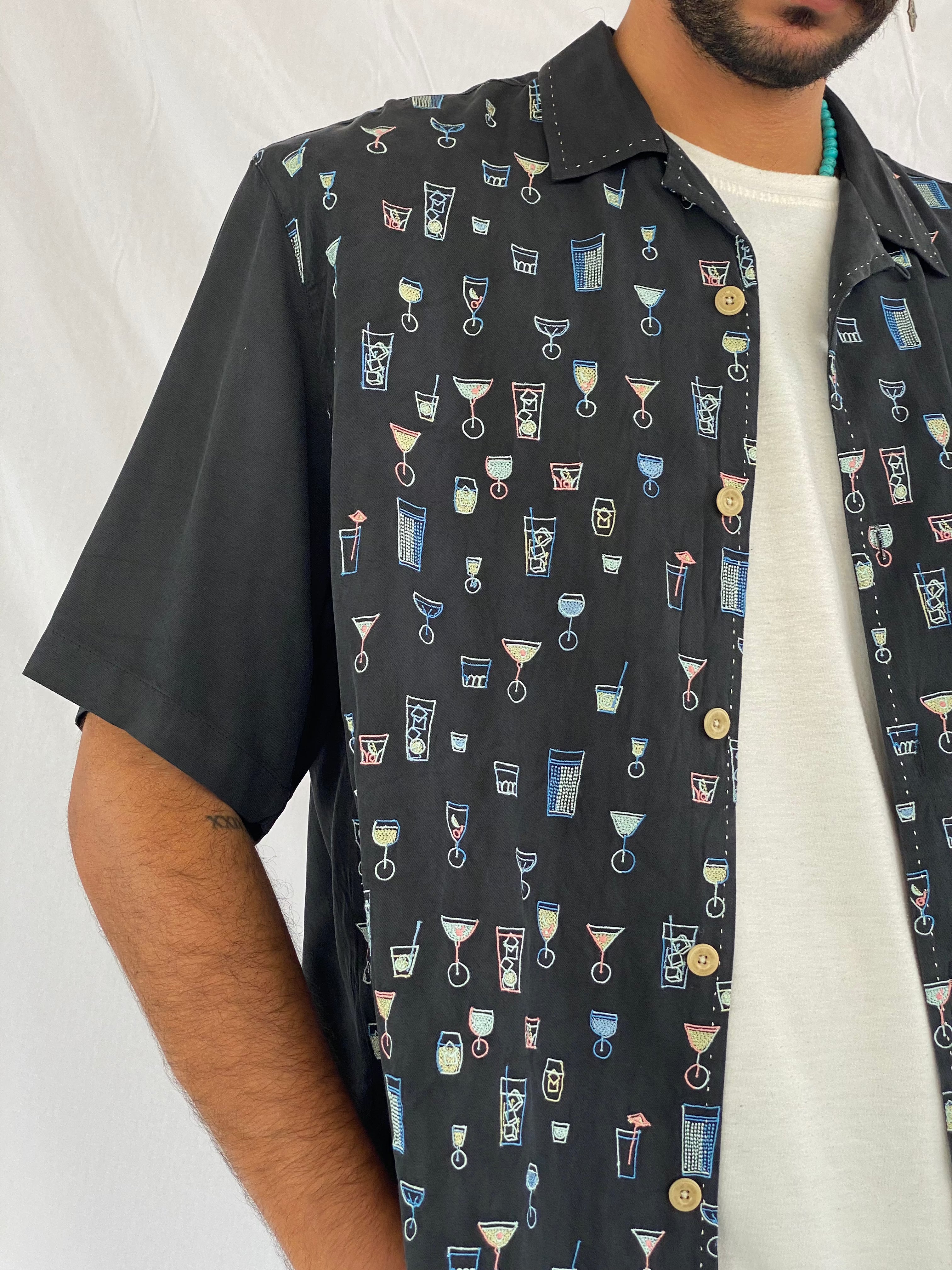 Vintage Nat Nast Luxury Originals Silk Shirt - Balagan Vintage Half Sleeve Shirt 00s, 90s, print, retro, shirt, shirts, streetwear, summer, techno, techno wear, unisex, unisex shirts, vintage, vintage prints