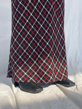 NUDE Tweed Maxi Skirt - Balagan Vintage