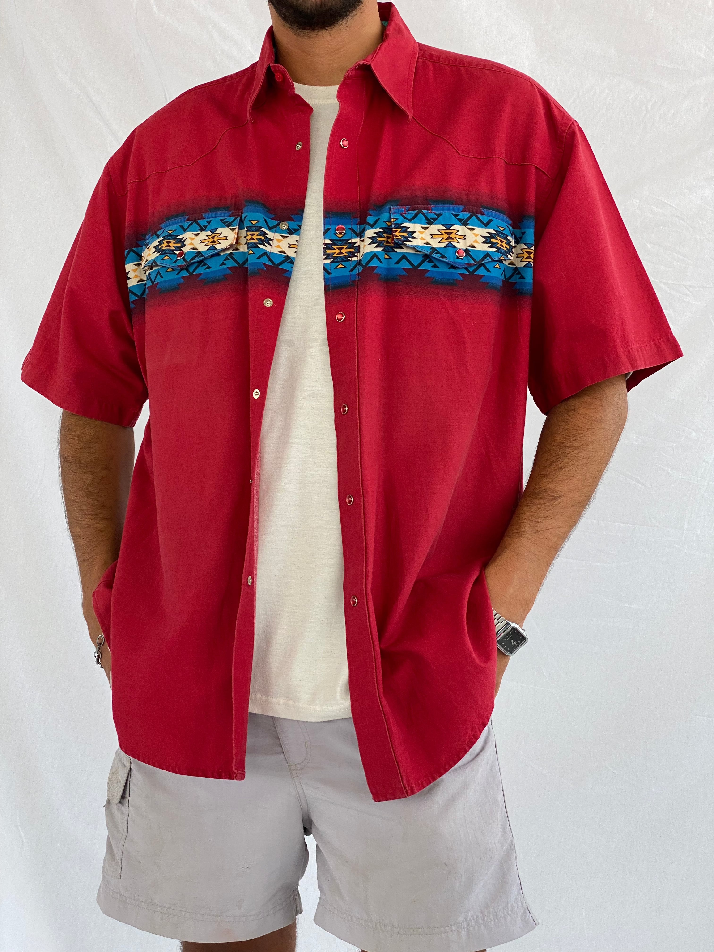 Vintage Wrangler Shirt - Balagan Vintage Half Sleeve Shirt 00s, 90s, wrangler, wrangler shirt