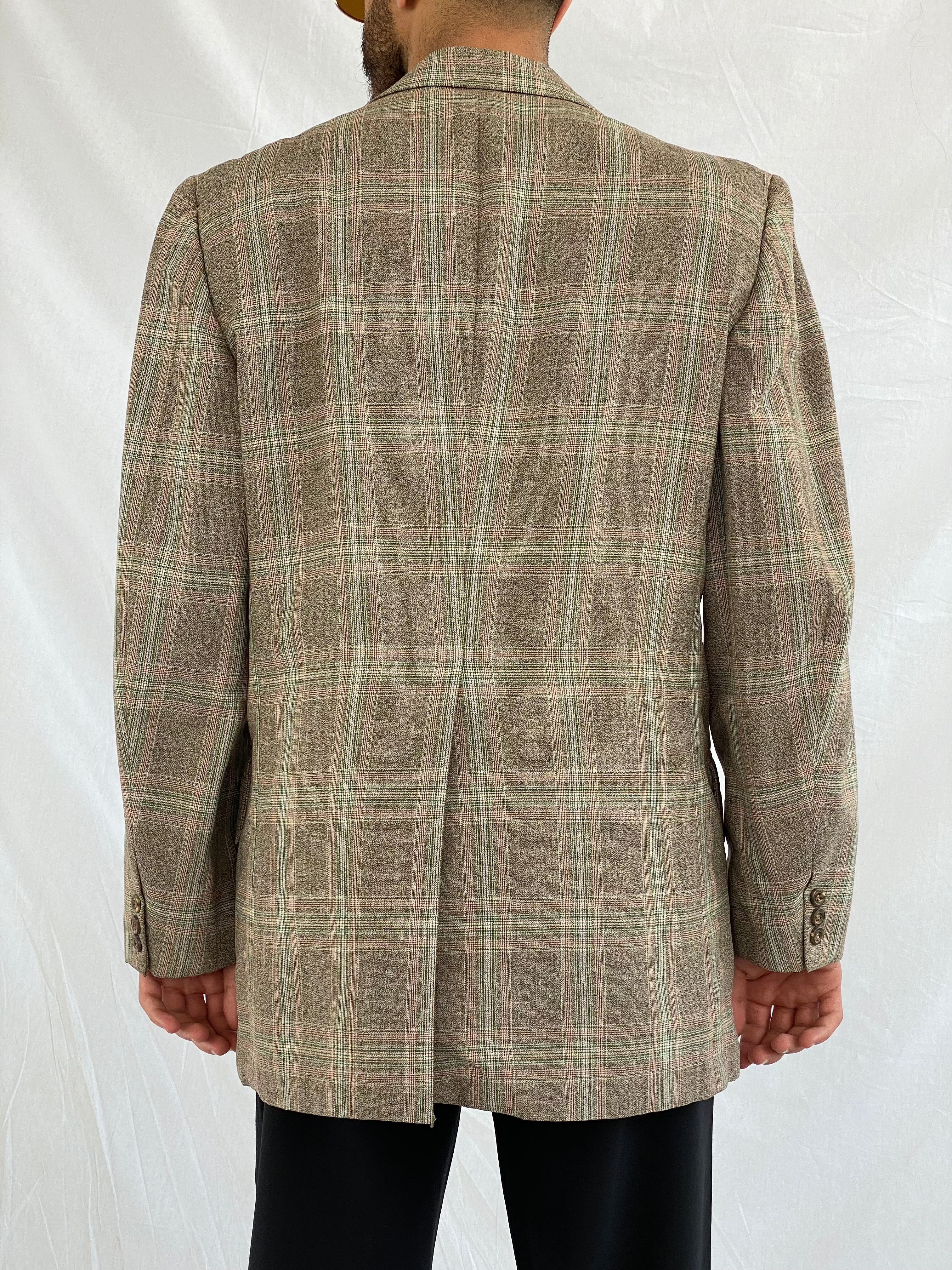 Vintage CRICKTEER Plaid Blazer - Balagan Vintage Blazer 00s, 90s, blazer, formal, full sleeve blazer, men blazer, plaid