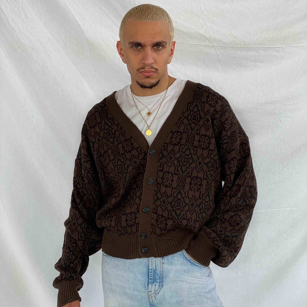 Vintage 90s Blair Knitted Cardigan Sweater