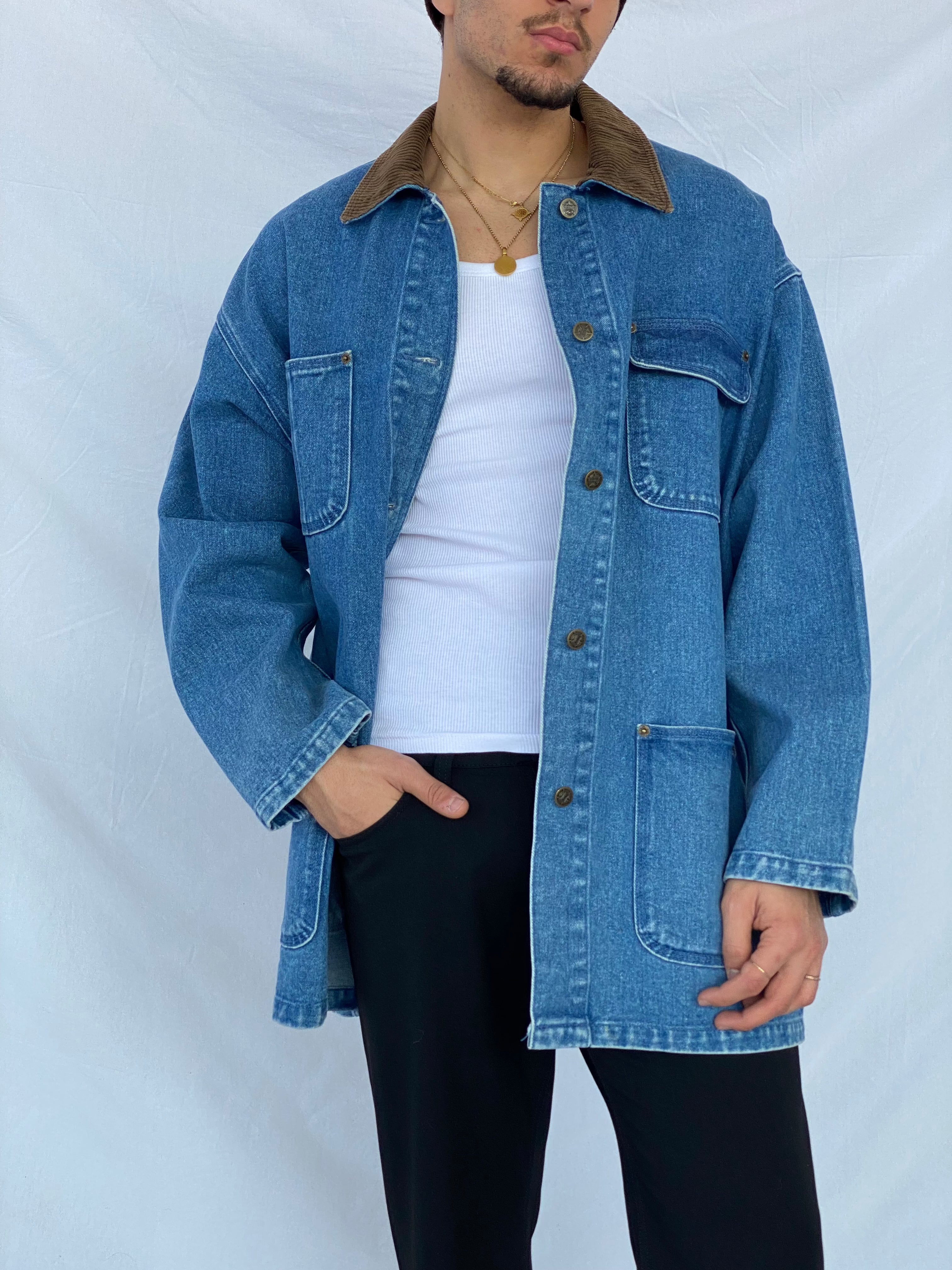 Vintage A.M.I Denim Jacket - Balagan Vintage Denim Jacket 90s, denim, jacket, outerwear, vintage
