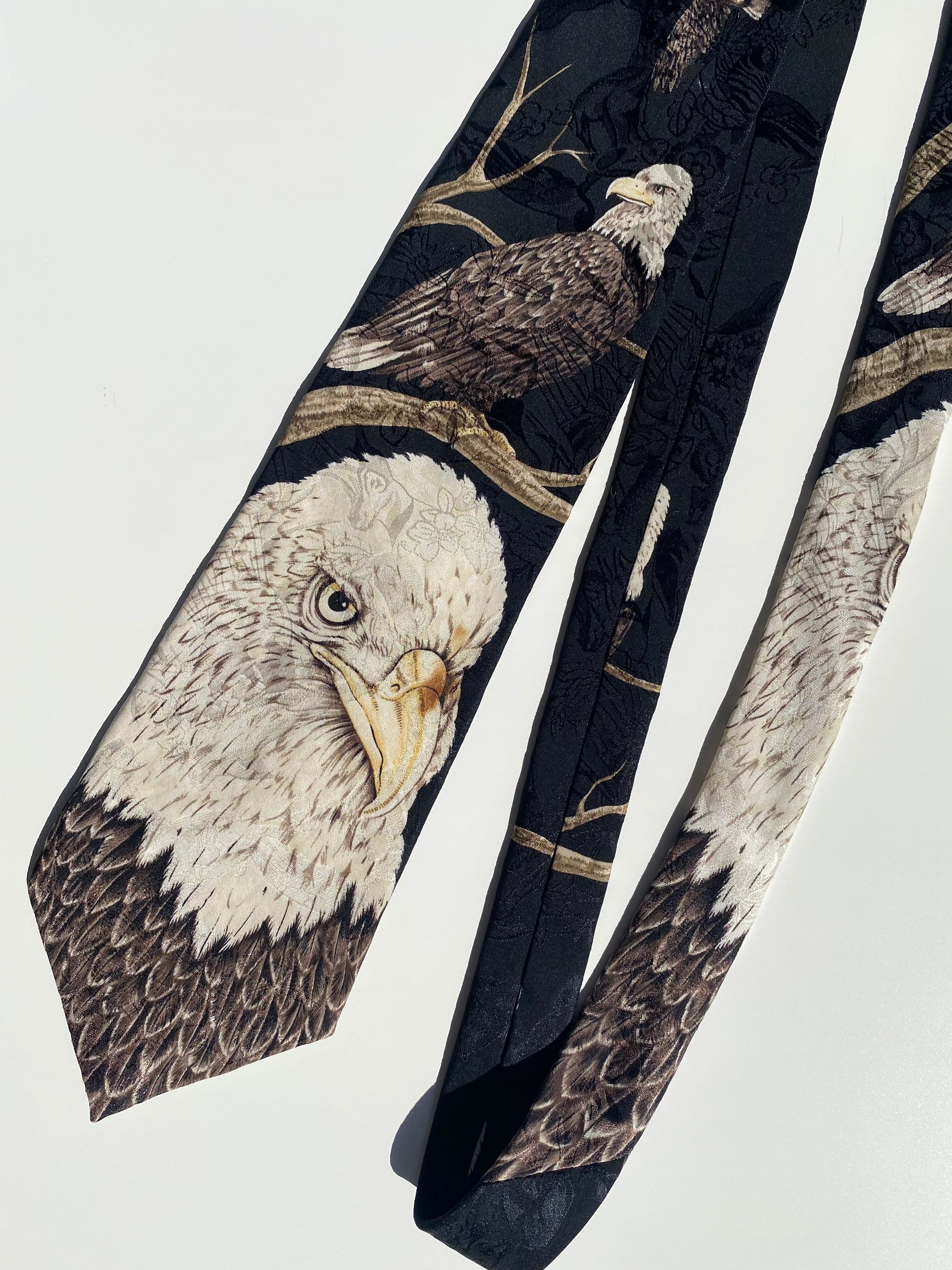 Vintage American Pride by Marc Dennis Endangered Species Collection Tie - Balagan Vintage Ties 00s,90s,graphic ties,printed ties,vintage ties