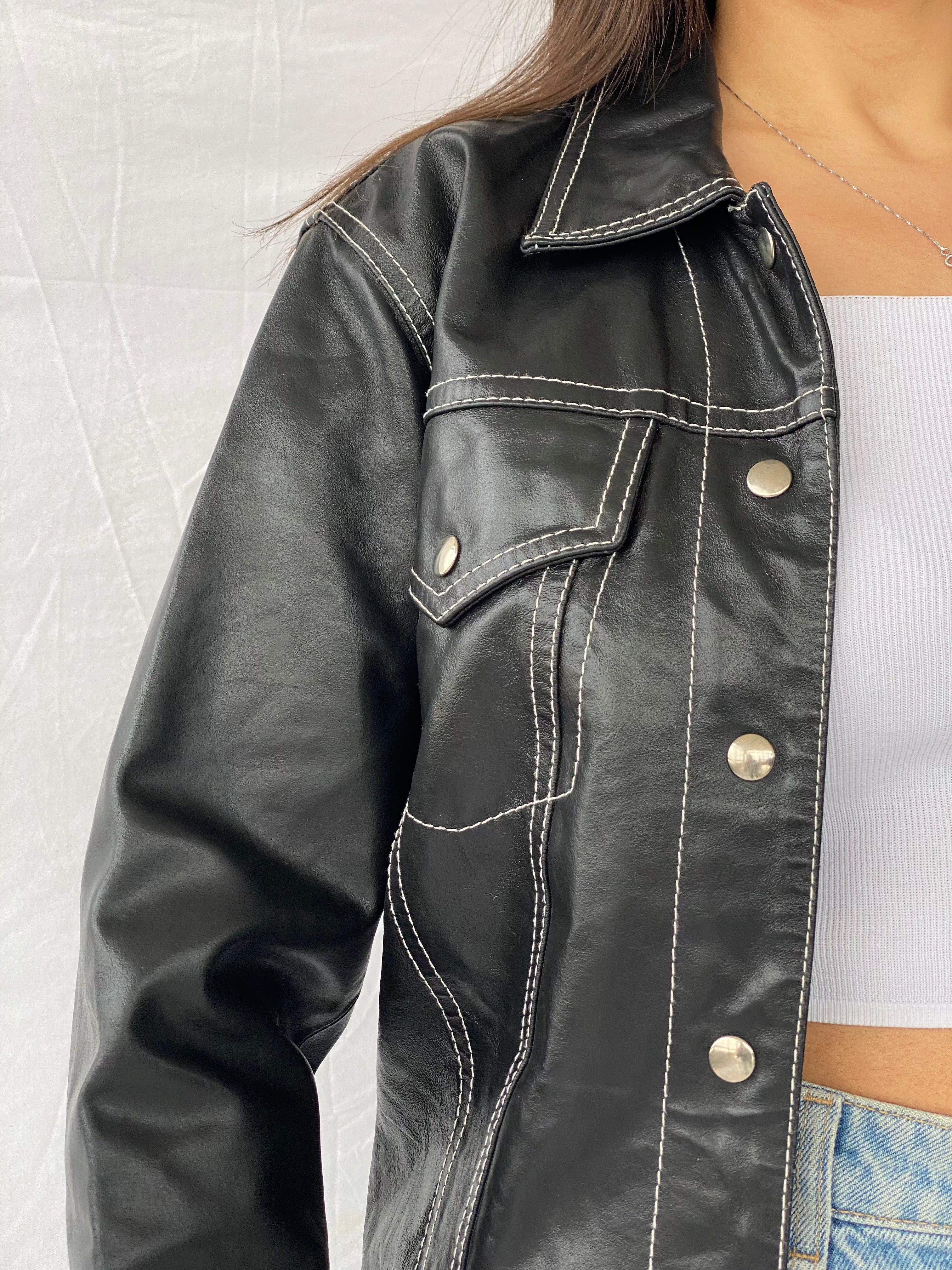 Vintage GPL Leather Jacket - Balagan Vintage Leather Jacket 90s, genuine leather, genuine leather jacket, leather, leather jacket, outerwear