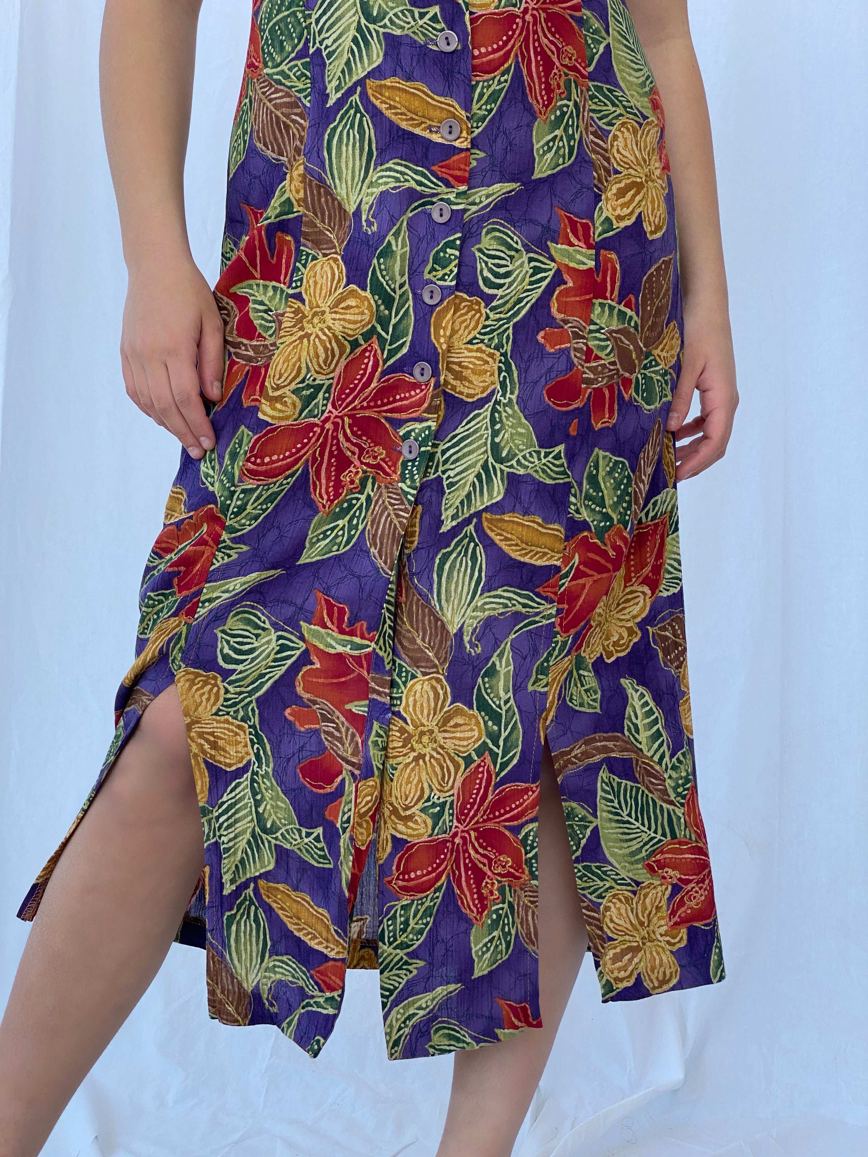 Vintage Vany Dress - Balagan Vintage Midi Dress 90s, floral, midi dress