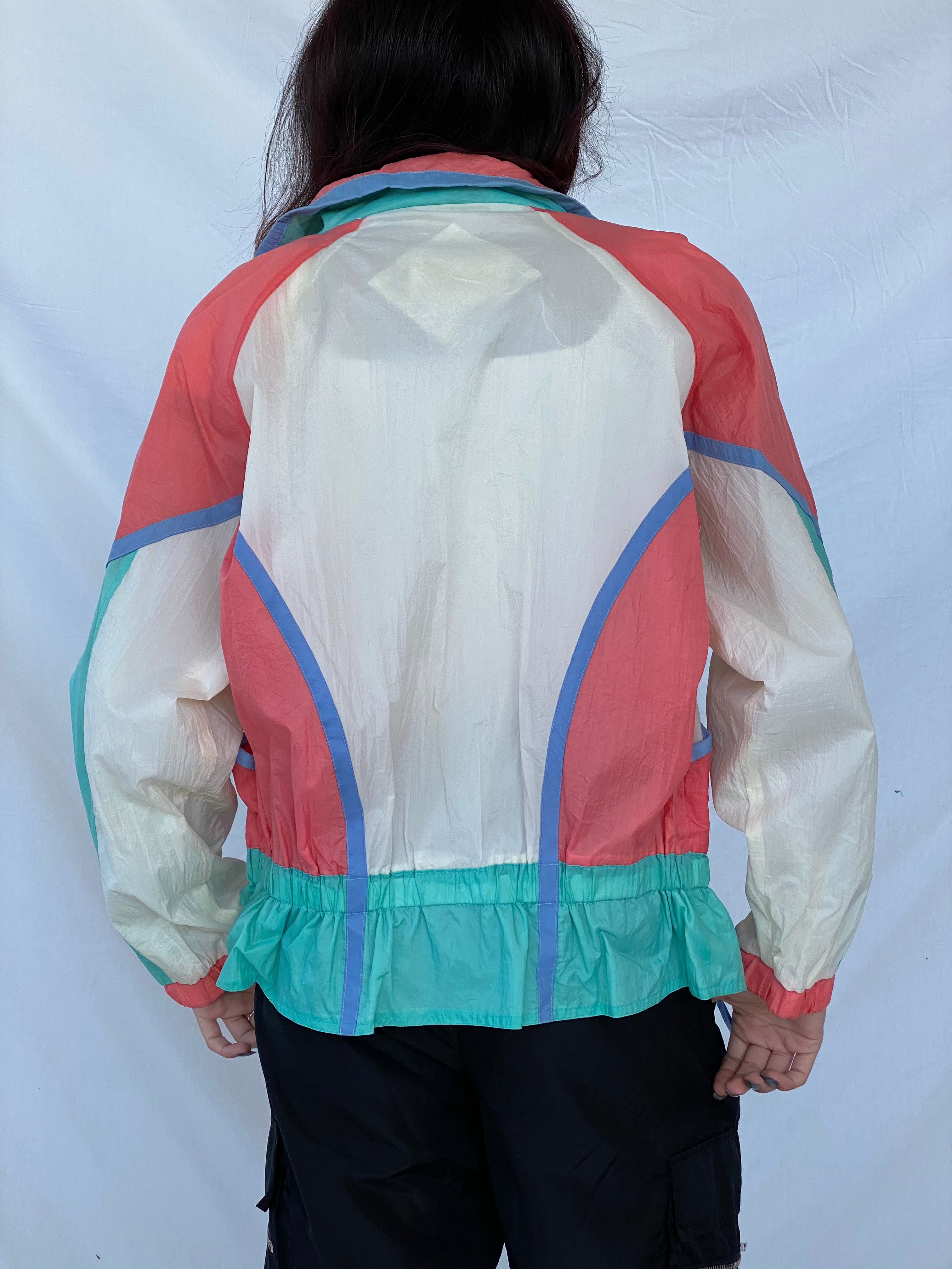 Vintage East West Windbreaker Jacket - Balagan Vintage Windbreaker Jacket 90s, jacket, nylon, outerwear, vintage, windbreaker, windbreaker jacket
