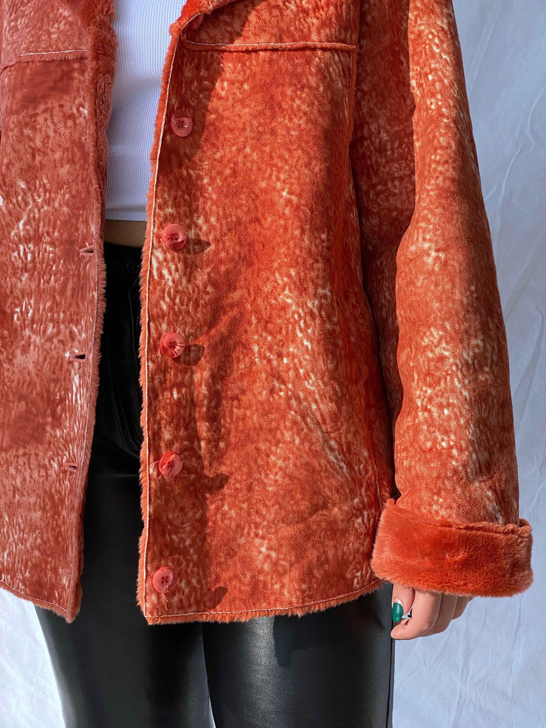 Vintage Jacket With Faux Fur Lining - Balagan Vintage