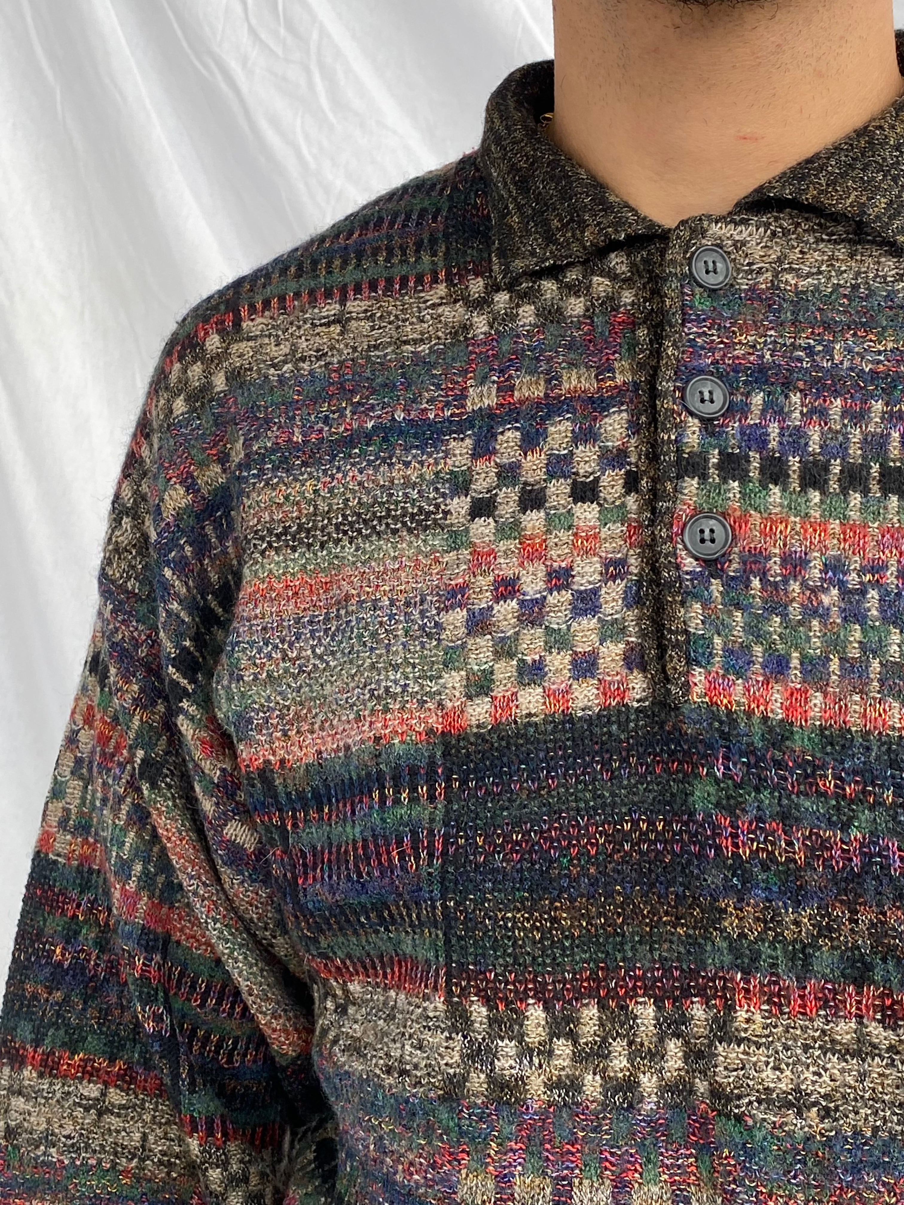Vintage PROMAN Knitted Sweater - Balagan Vintage Sweater 00s, 90s, knitted, knitted sweater, men, outerwear, printed sweater, streetwear, vintage, vintage sweater, winter