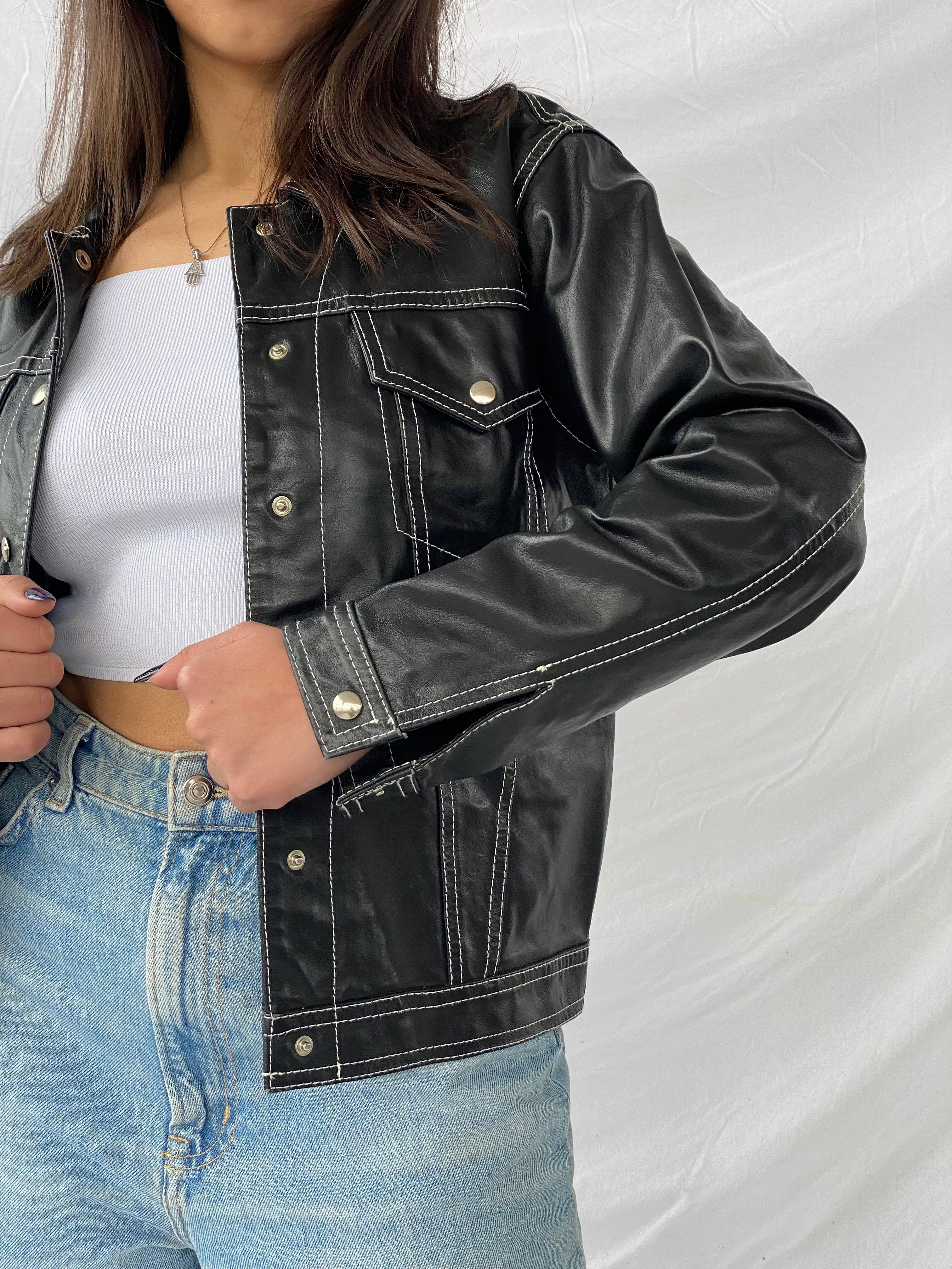 Vintage GPL Leather Jacket - Balagan Vintage Leather Jacket 90s, genuine leather, genuine leather jacket, leather, leather jacket, outerwear