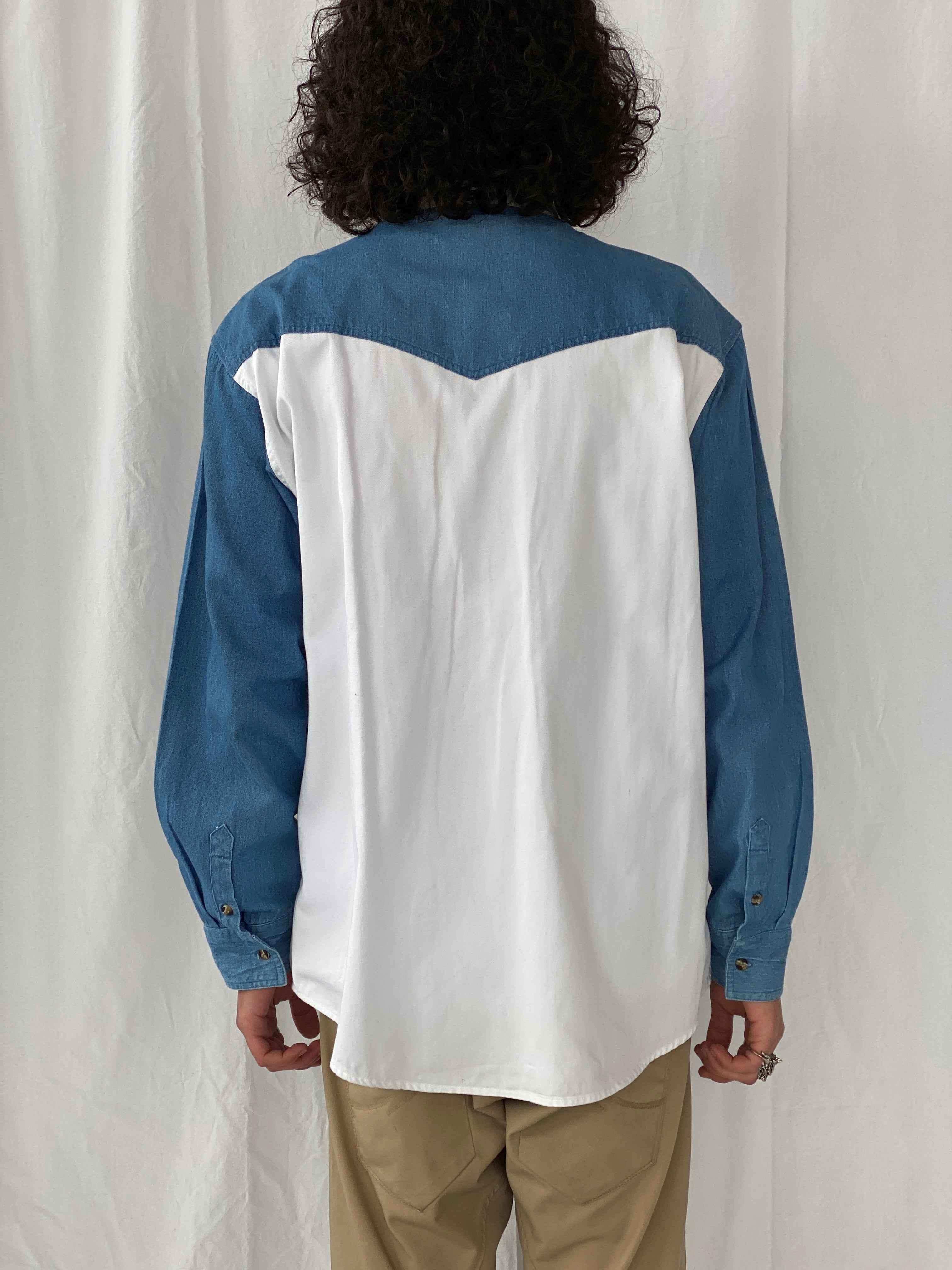 Vintage EXPRESS RIDERS Shirt - Balagan Vintage Denim Shirt cotton, cotton shirt, denim shirt, full sleeve shirt
