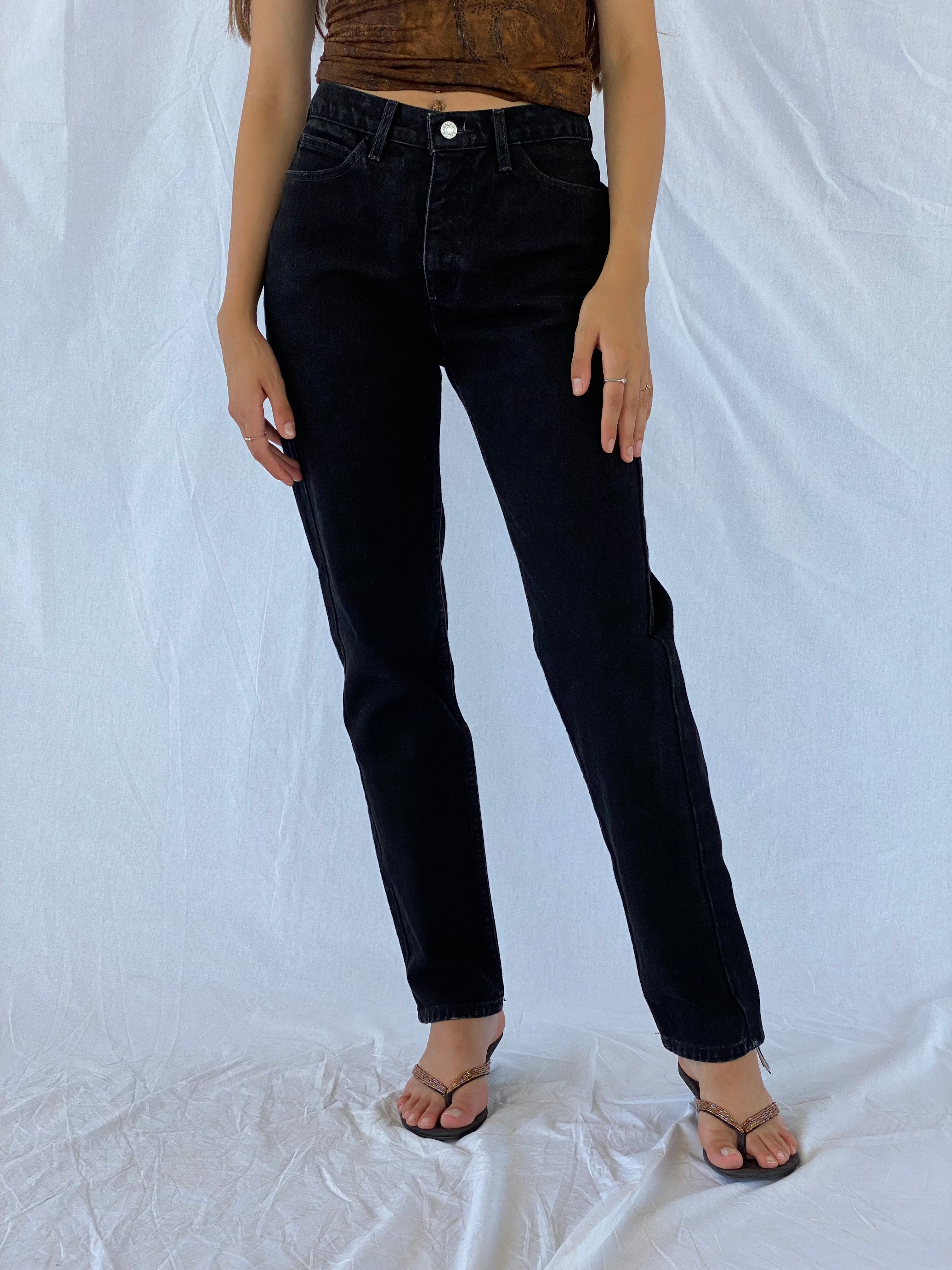 Vintage Guess Jeans - Balagan Vintage Jeans 00s, 90s, black denim, denim, guess, guess jeans, jeans, straight cut jeans, straightcut, vintage, vintage jeans