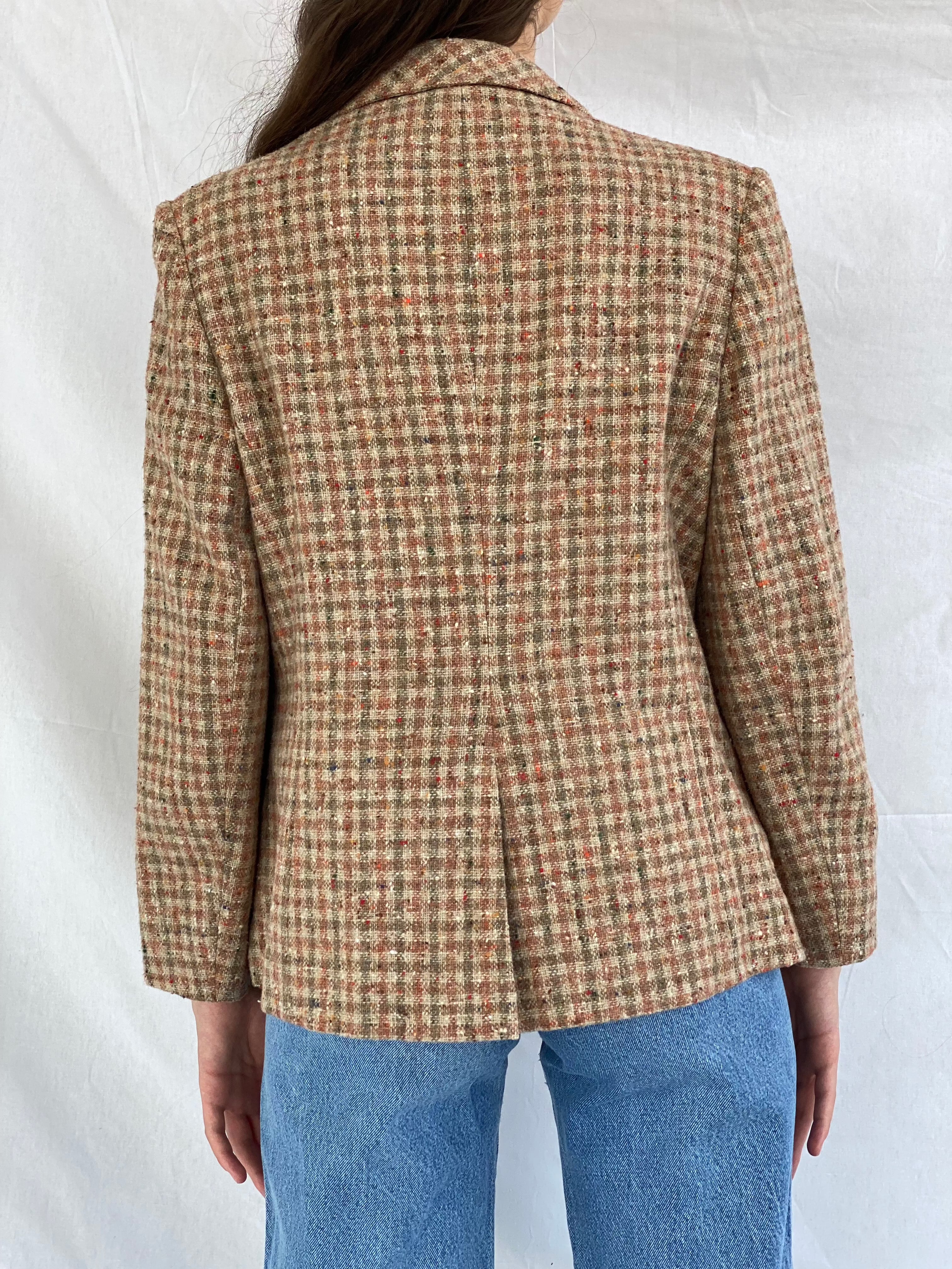 Vintage Alexon Sport Set Tweed Blazer - Balagan Vintage Blazer blazer, formal, formal wear, full sleeve blazer, tweed blazer, vintage