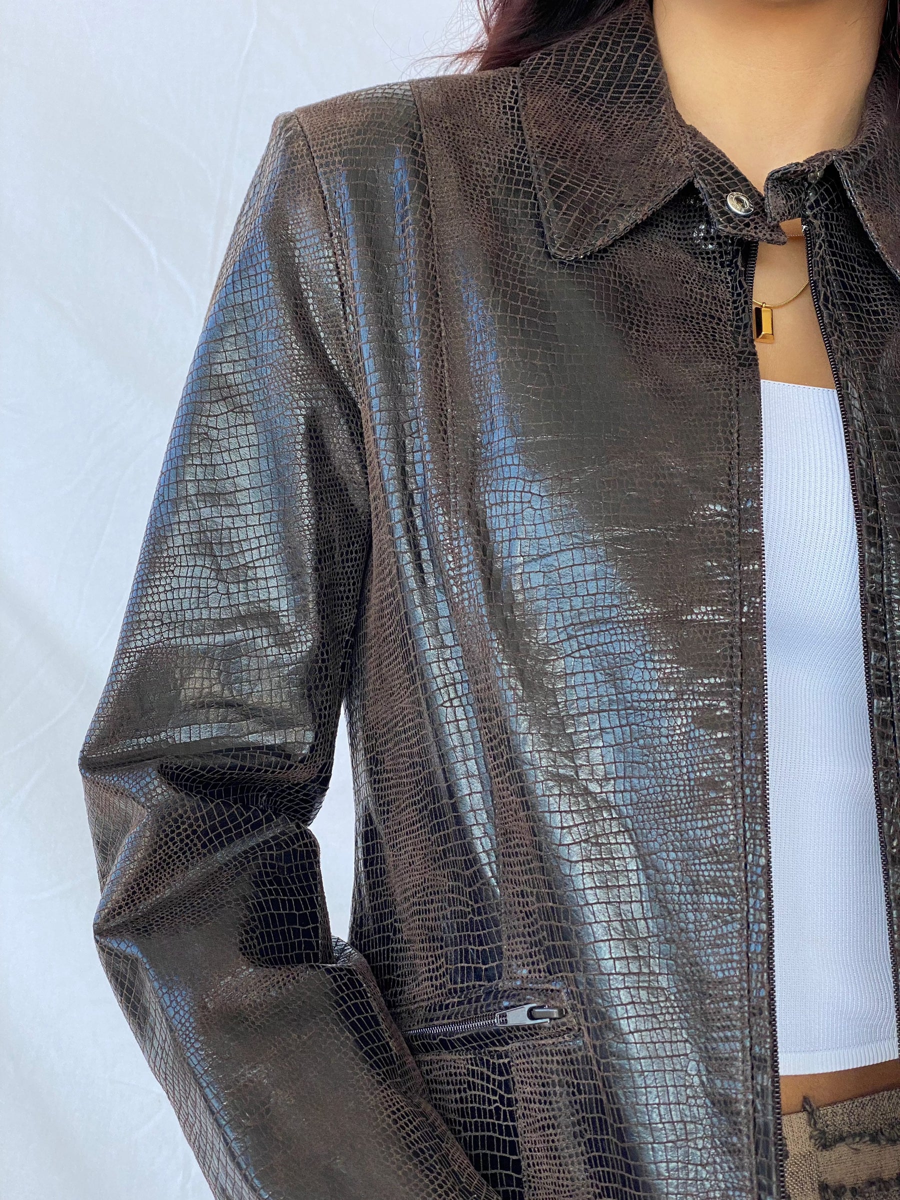 Vintage JOY Genuine Leather Jacket - Balagan Vintage