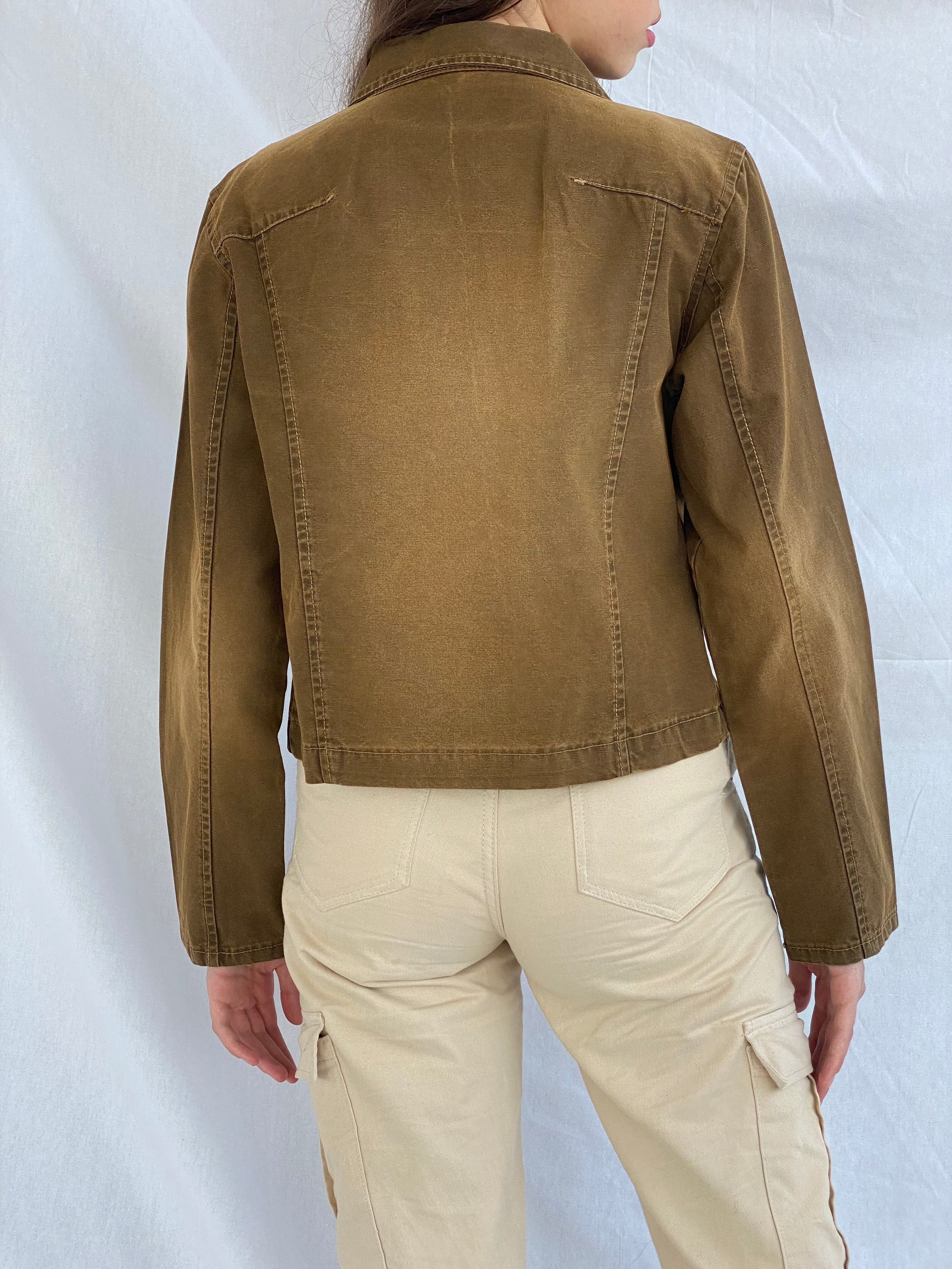 Vintage Y2K Guess Denim Jacket - Balagan Vintage Denim Jacket 80s, 90s, lee, lee jacket, outerwear, reworked vintage, vintage jacket, vintage lee, women, Y2K
