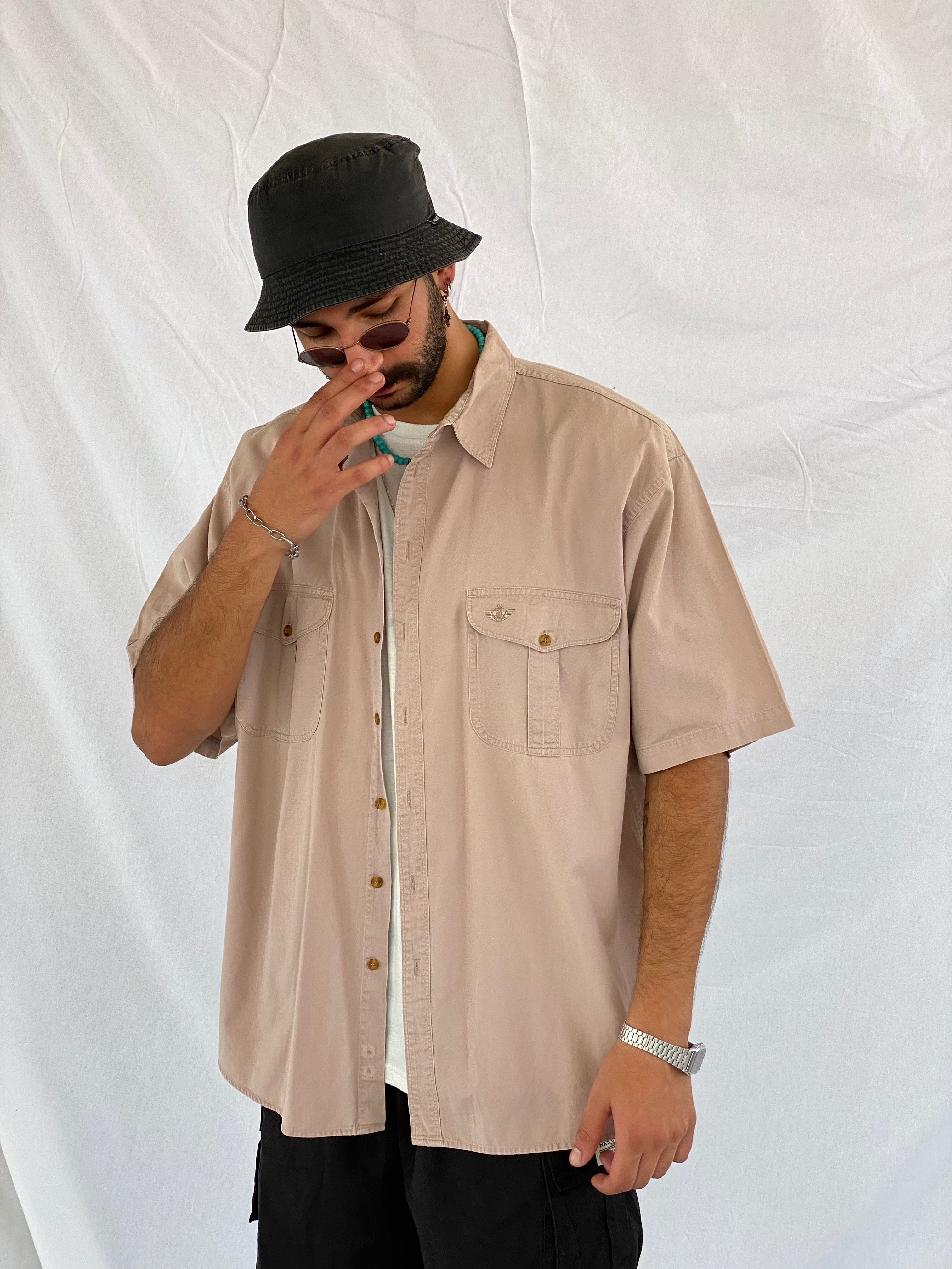 Vintage Docker’s by Levi’s Shirt - Balagan Vintage Half Sleeve Shirt 90s, half sleeve shirt, levis, men, Saif, shirt