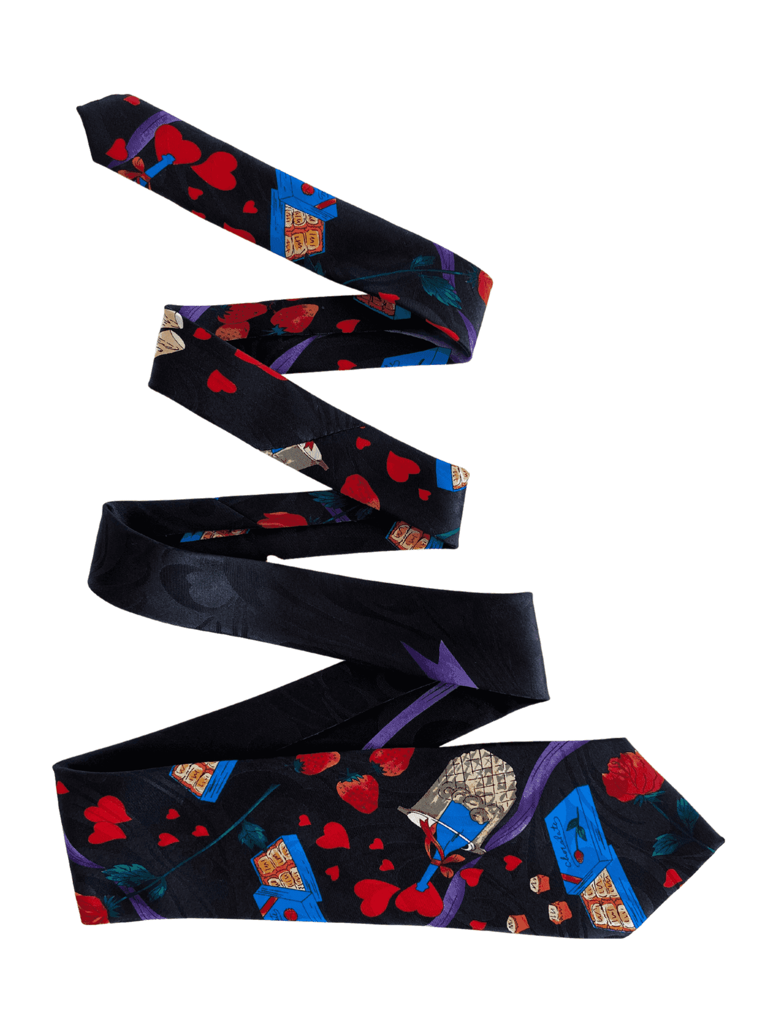 Vintage Fratello Handmade Graphic Tie - Balagan Vintage Ties graphic, graphic ties, printed tie, printed ties, tie, vintage, vintage ties