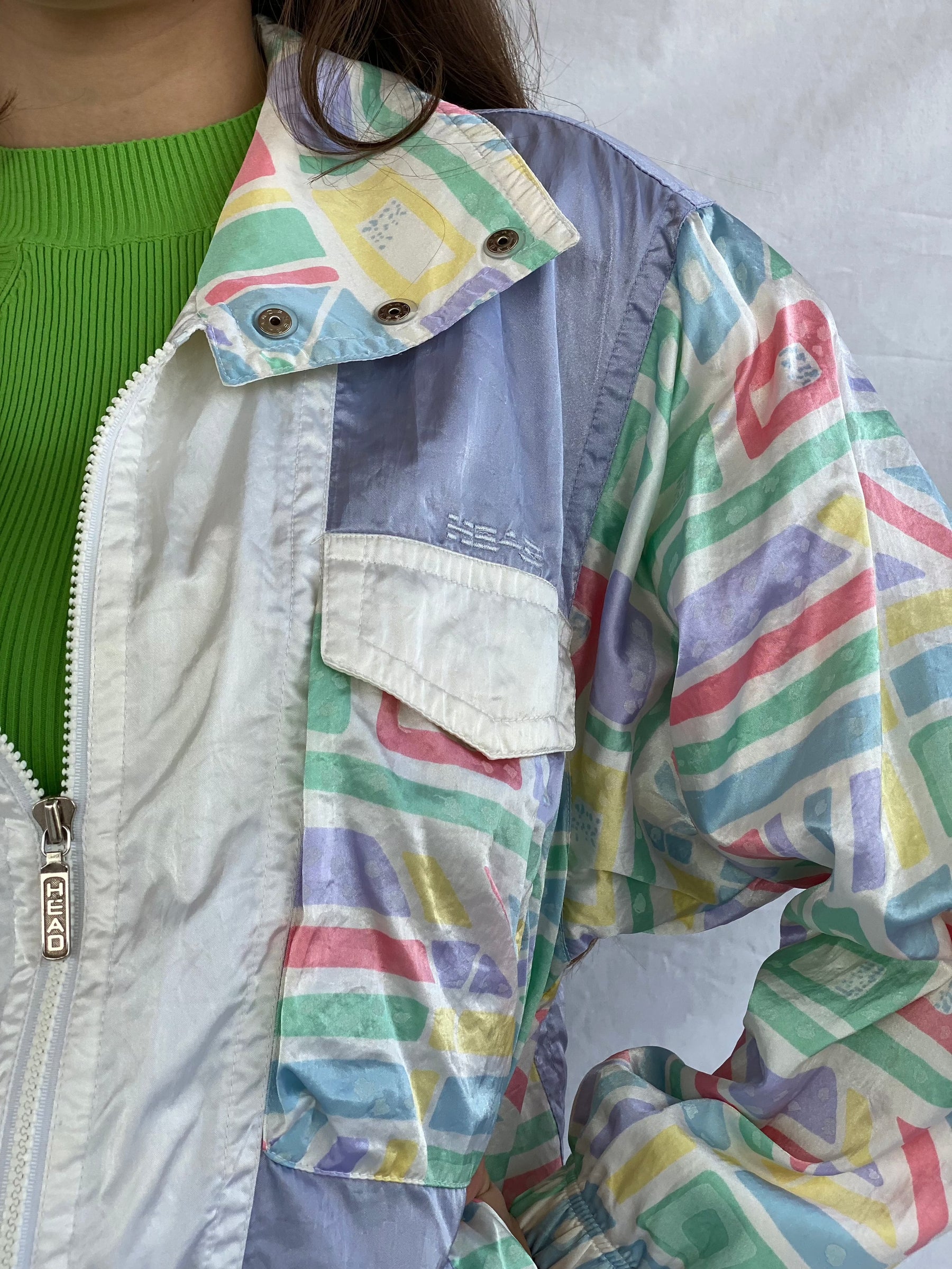 Vintage 90s Head Windbreaker Jacket - Balagan Vintage