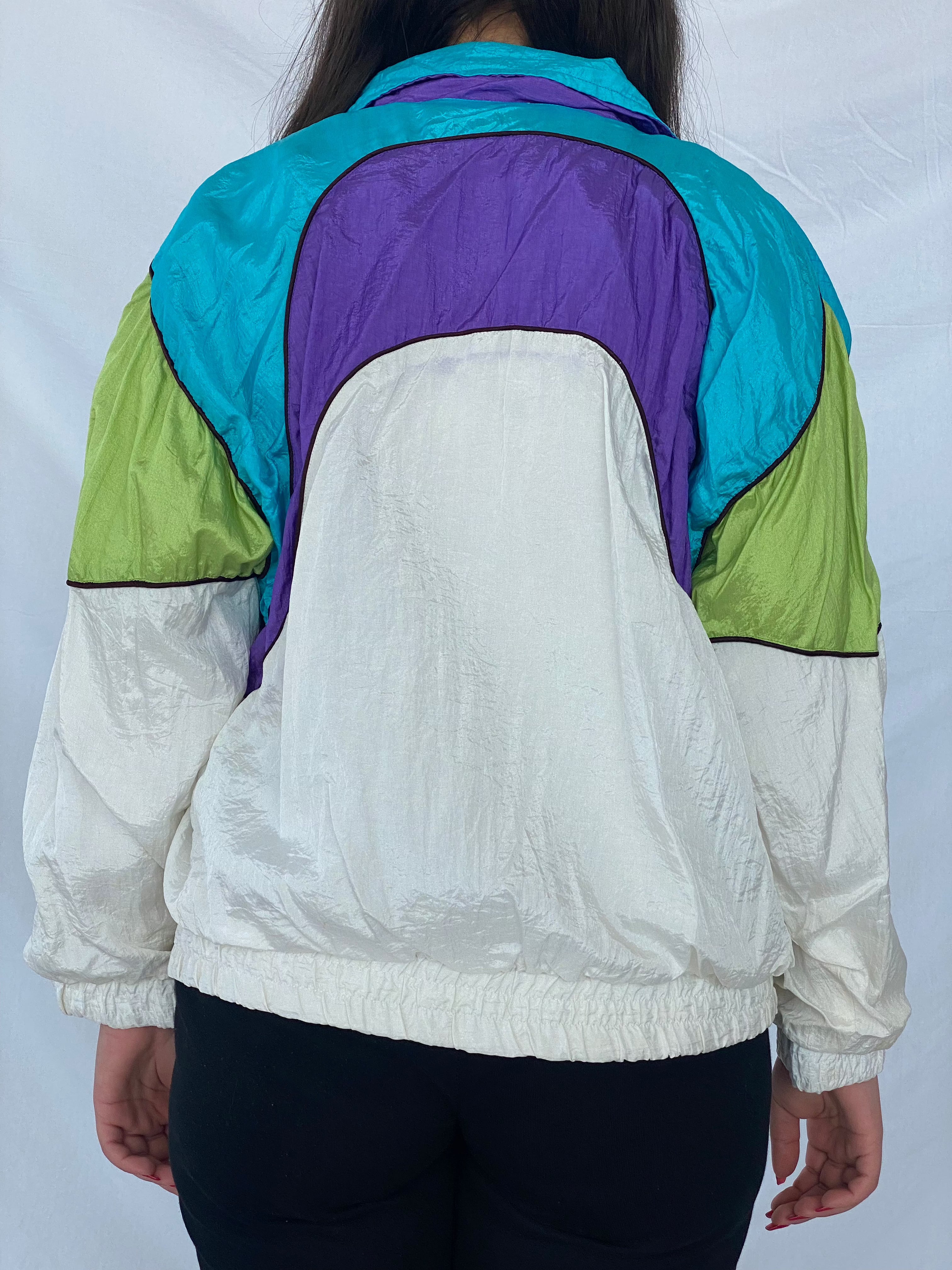 Vintage Wear 28 Seen Windbreaker Jacket - Balagan Vintage Windbreaker Jacket 90s, jacket, nylon, outerwear, vintage, windbreaker, windbreaker jacket