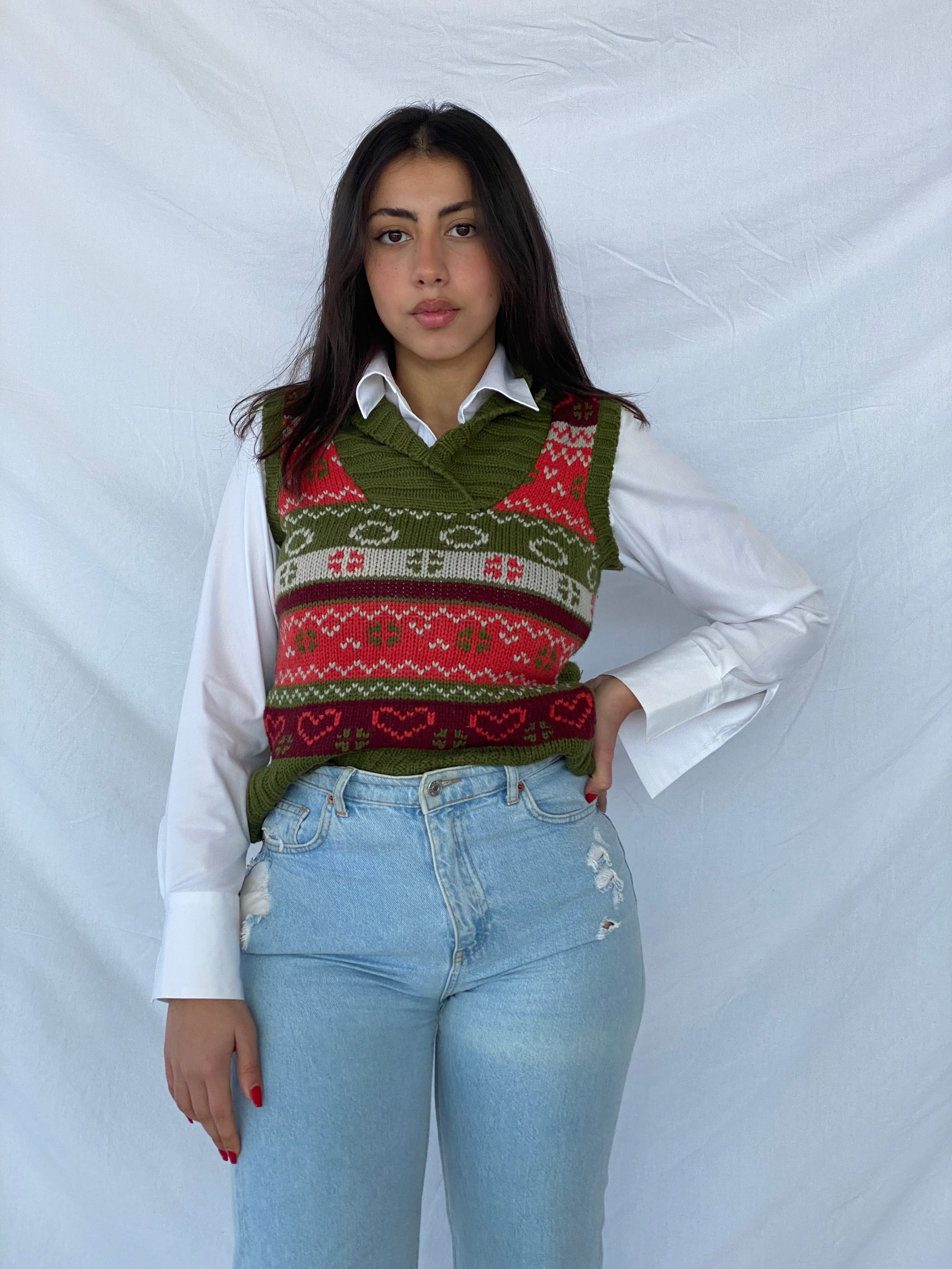 Vintage XSIDE Sweater Vest - Balagan Vintage Vest 90s, knit, knitted, vest, vintage