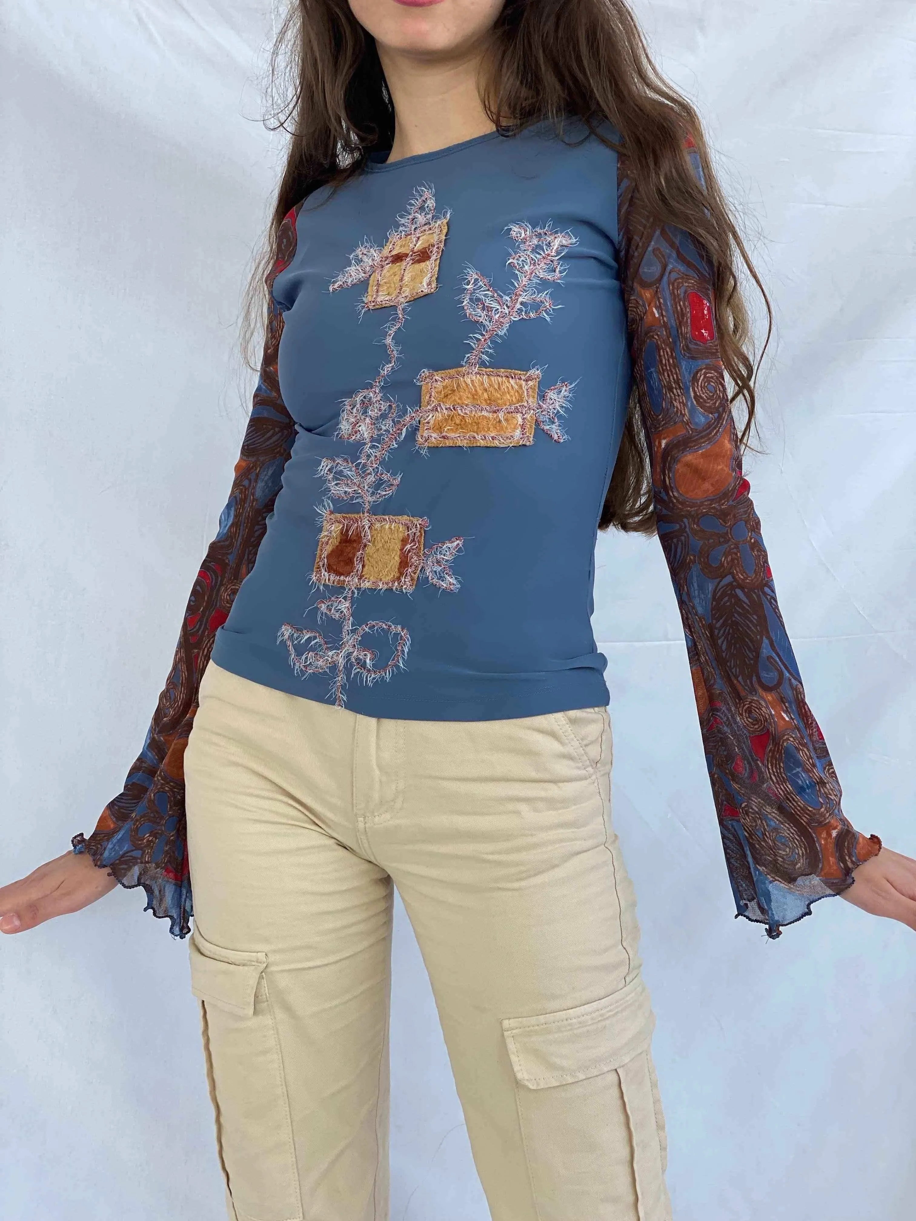 RARE Save The Queen Semi Mesh Top - Balagan Vintage Mesh Top 00s, 90s, mesh, mesh top, outerwear, rare find, rare vintage, save the queen, women