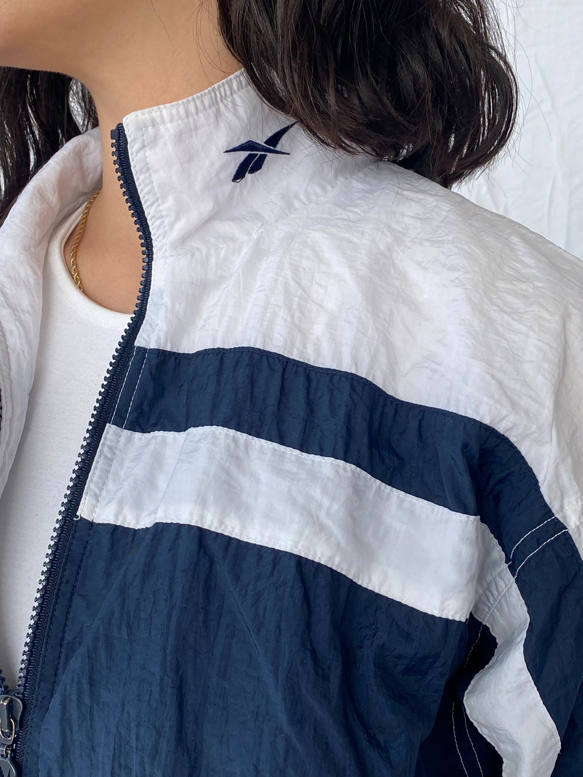 REEBOK Windbreaker Jacket - Balagan Vintage Windbreaker Jacket 90s, Coats&Jackets, nylon, outerwear, Reebok, vintage, windbreaker, windbreaker jacket, Women's Windbreaker Jackets