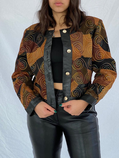Vintage 80s GIORGIO MOBIANI Leather Jacket - Balagan Vintage Leather Jacket 80s, 90s, Coats&Jackets, Deals, genuine leather, genuine leather jacket, leather, leather jacket, vintage, vintage jacket, Women's Leather Jackets