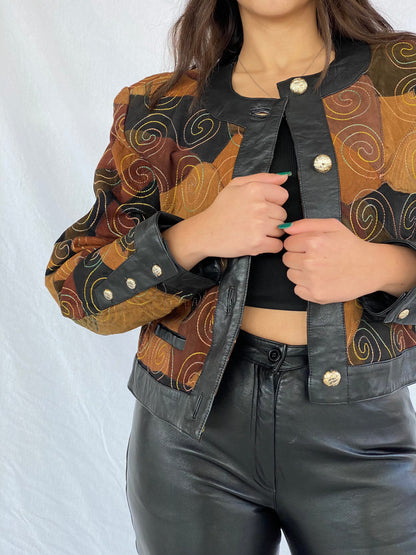 Vintage 80s GIORGIO MOBIANI Leather Jacket - Balagan Vintage Leather Jacket 80s, 90s, Coats&Jackets, Deals, genuine leather, genuine leather jacket, leather, leather jacket, vintage, vintage jacket, Women's Leather Jackets