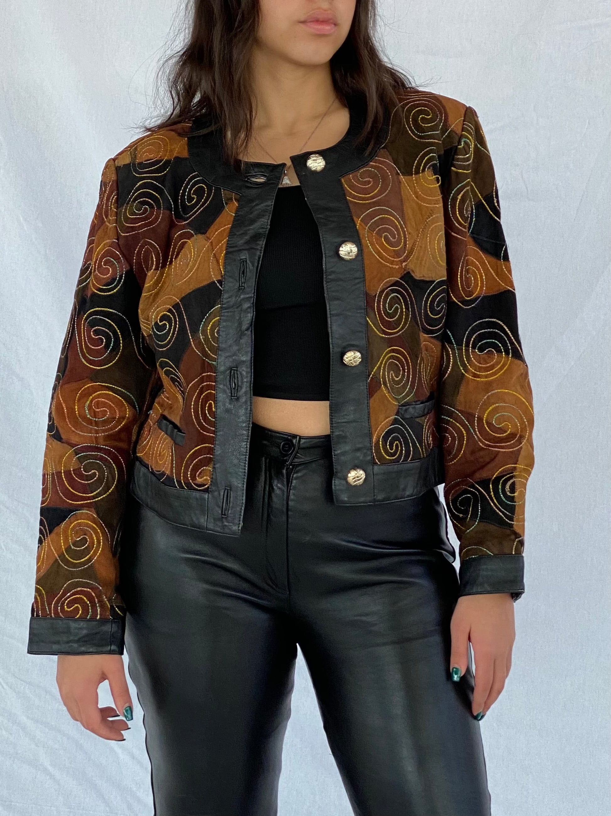 Vintage 80s GIORGIO MOBIANI Leather Jacket - Balagan Vintage Leather Jacket 80s, 90s, Coats&Jackets, Deals, genuine leather, genuine leather jacket, leather, leather jacket, vintage, vintage jacket, Women's Leather Jackets