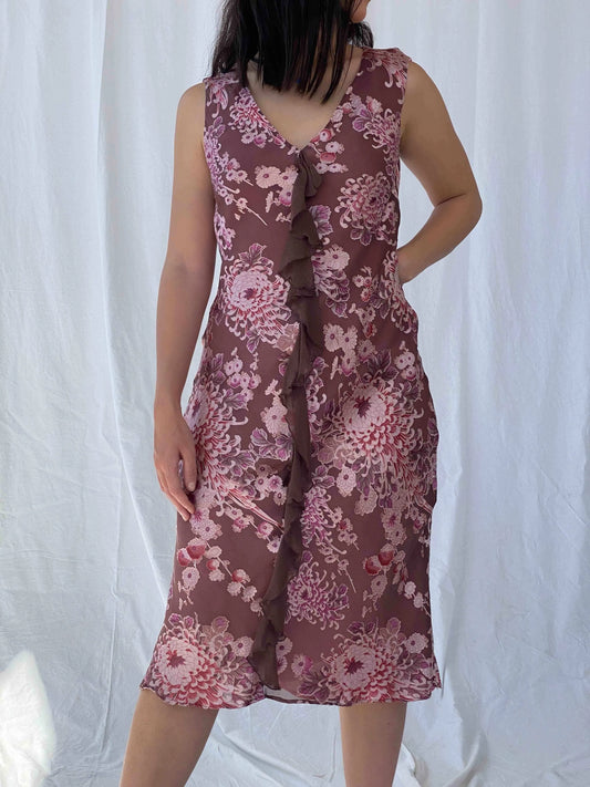 Vintage 90s Monsoon Dress - Balagan Vintage Midi Dress 90s dress, Batoul, Deals, floral, floral dress, midi dress