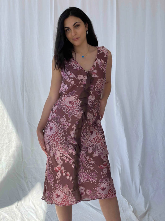 Vintage 90s Monsoon Dress - Balagan Vintage Midi Dress 90s dress, Batoul, Deals, floral, floral dress, midi dress