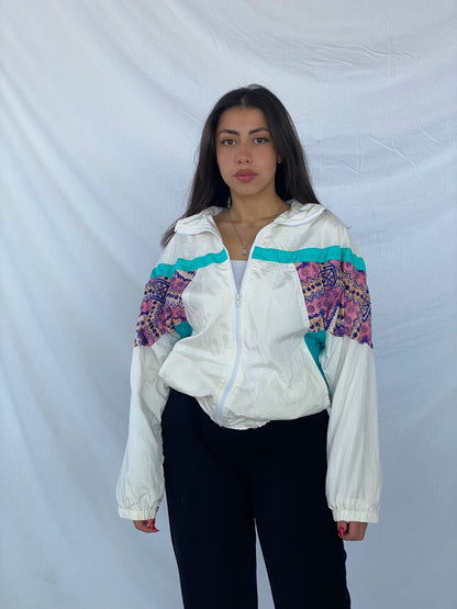 Vintage A.K.I.T.A Wear Windbreaker Jacket - Balagan Vintage Windbreaker Jacket 90s, Coats&Jackets, jacket, nylon, outerwear, vintage, windbreaker, windbreaker jacket, Women's Windbreaker Jackets