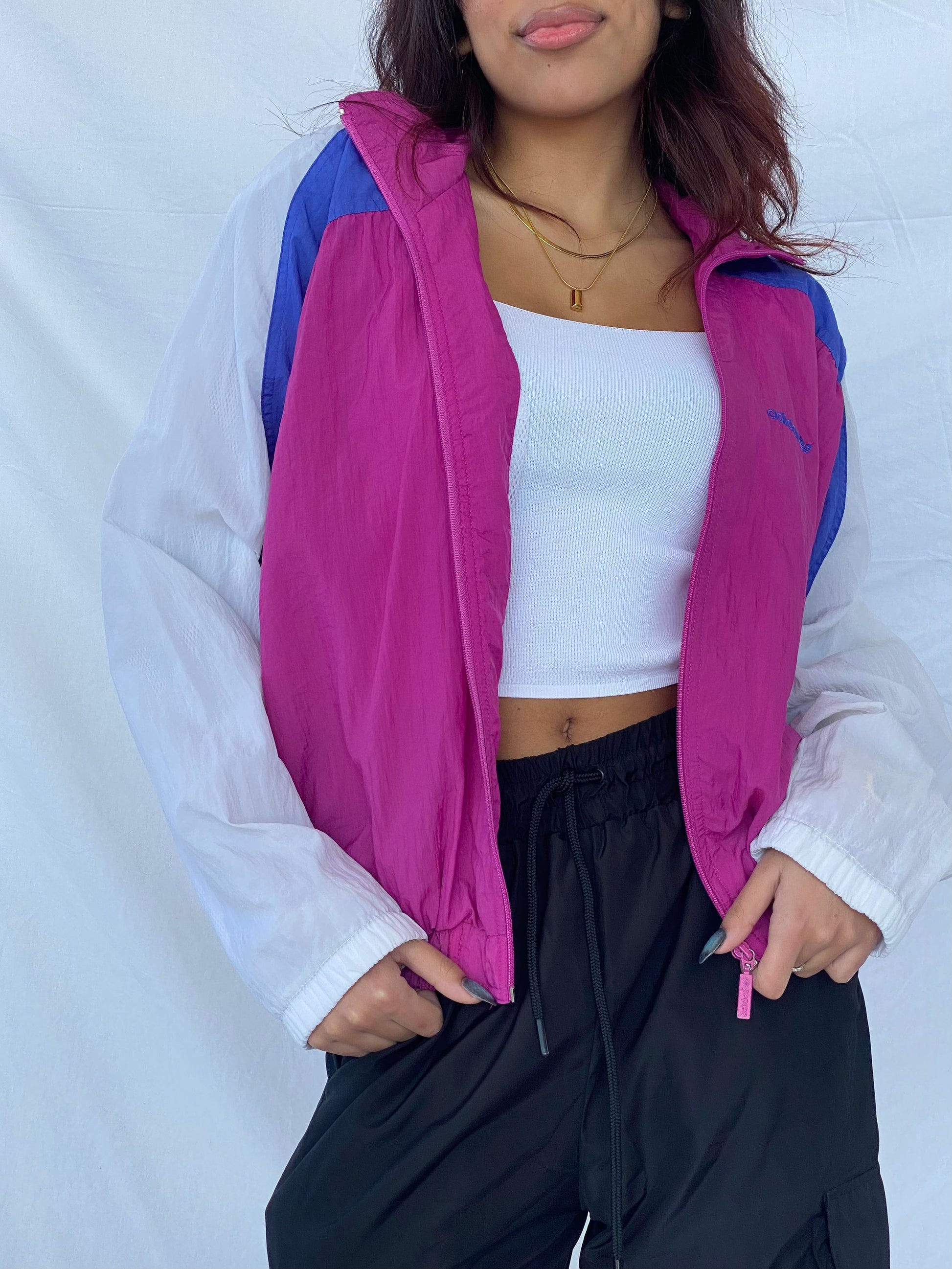 Vintage Adidas Windbreaker Jacket - Balagan Vintage Windbreaker Jacket 90s, adidas, nylon, outerwear, vintage