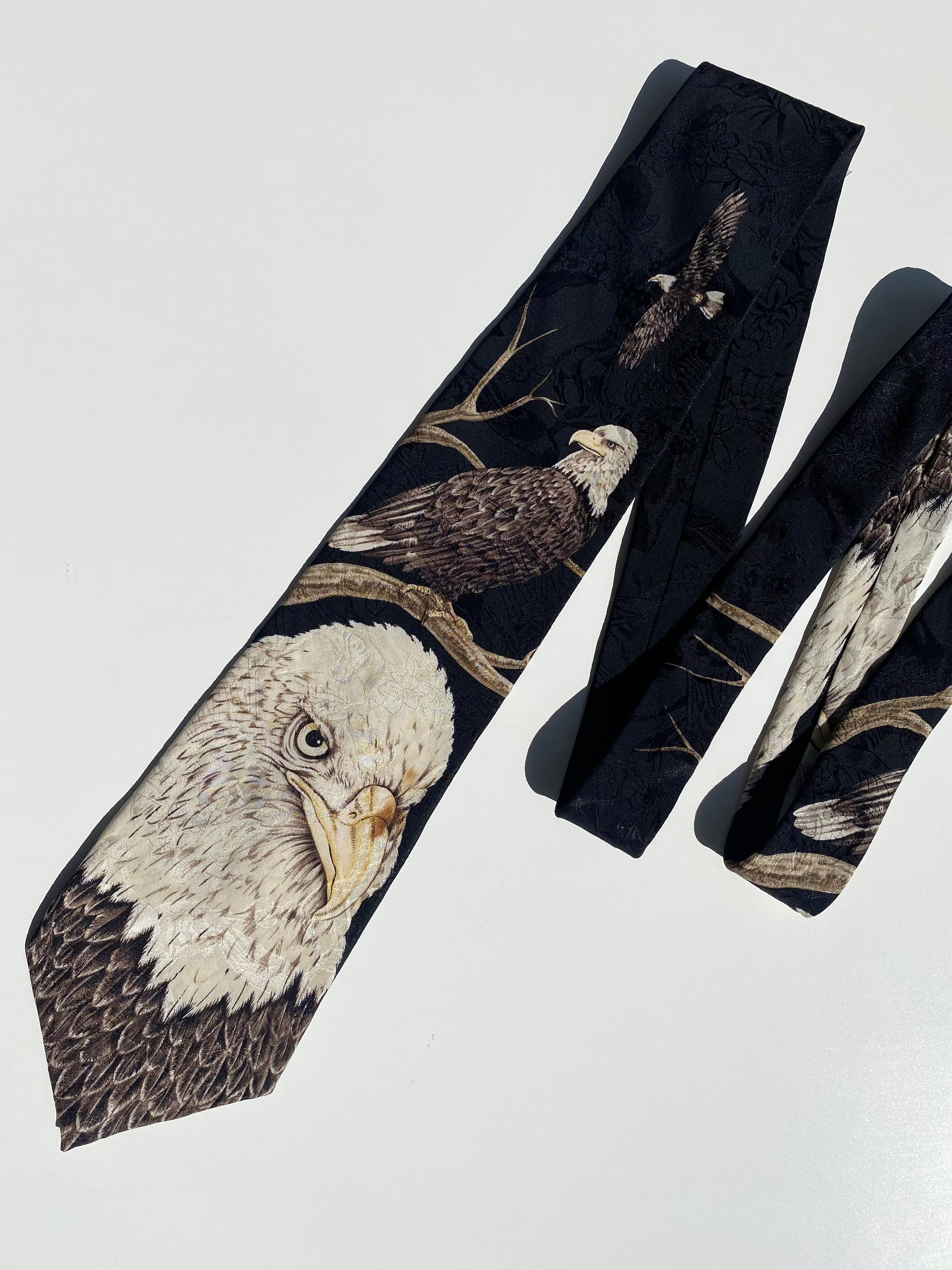 Vintage American Pride by Marc Dennis Endangered Species Collection Tie - Balagan Vintage Ties 00s, 90s, graphic ties, printed ties, tie, vintage ties