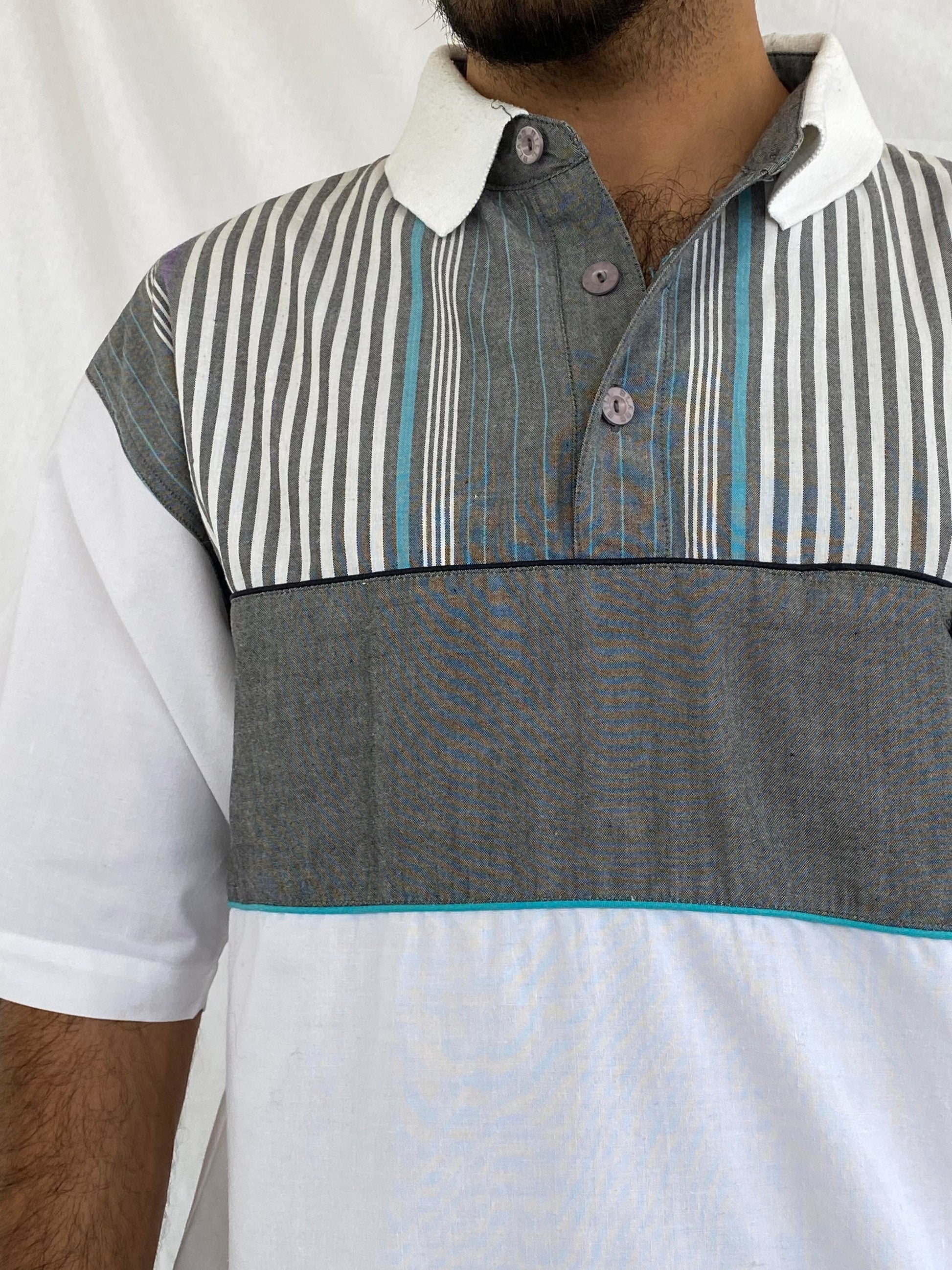 Vintage Bill Blass Menswear Top - Balagan Vintage Half Sleeve Top Deals, formal, golf top, half sleeve shirt, men, men top, streetwear, top, vintage