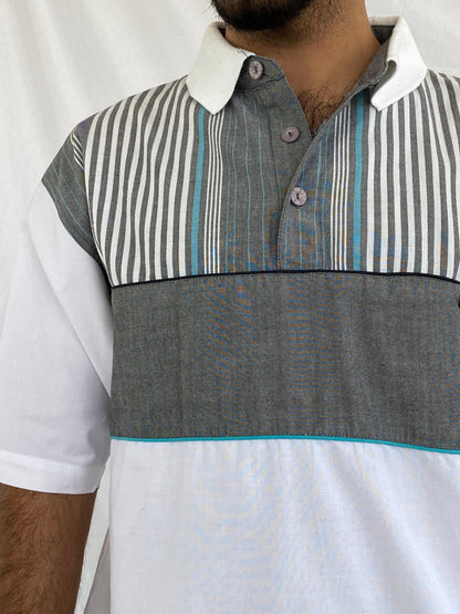 Vintage Bill Blass Menswear Top - Balagan Vintage Half Sleeve Top Deals, formal, golf top, half sleeve shirt, men, men top, streetwear, top, vintage