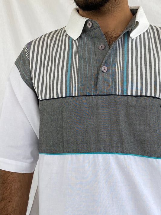 Vintage Bill Blass Menswear Top - Balagan Vintage Half Sleeve Top Deals, formal, golf top, half sleeve shirt, men, men top, streetwear, top, vintage