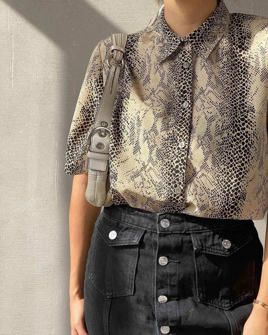 Vintage Bon Marché Shirt - Balagan Vintage Sheer Shirt Rahmeh, shirt