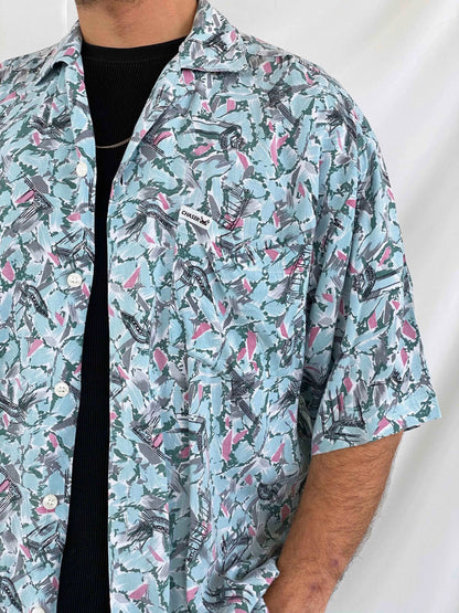 Vintage CHASER Printed Shirt - Balagan Vintage Half Sleeve Shirt crazy print, Deals, half sleeve shirt, men, mens shirt, oversized, oversized shirt, printed shirt, retro, shirt, streetwear, summer, techno, techno wear, unisex