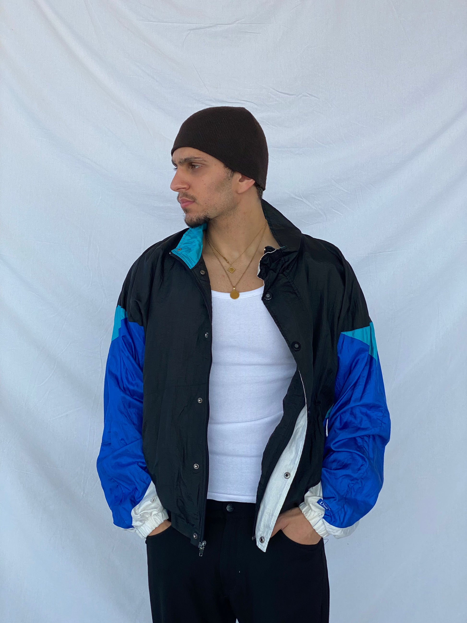 Vintage CHRISTIAN DIOR MONSIEUR Windbreaker Jacket - Balagan Vintage Windbreaker Jacket 80s, Christian Dior, Dior, rare find, rare vintage, windbreaker, windbreaker jacket