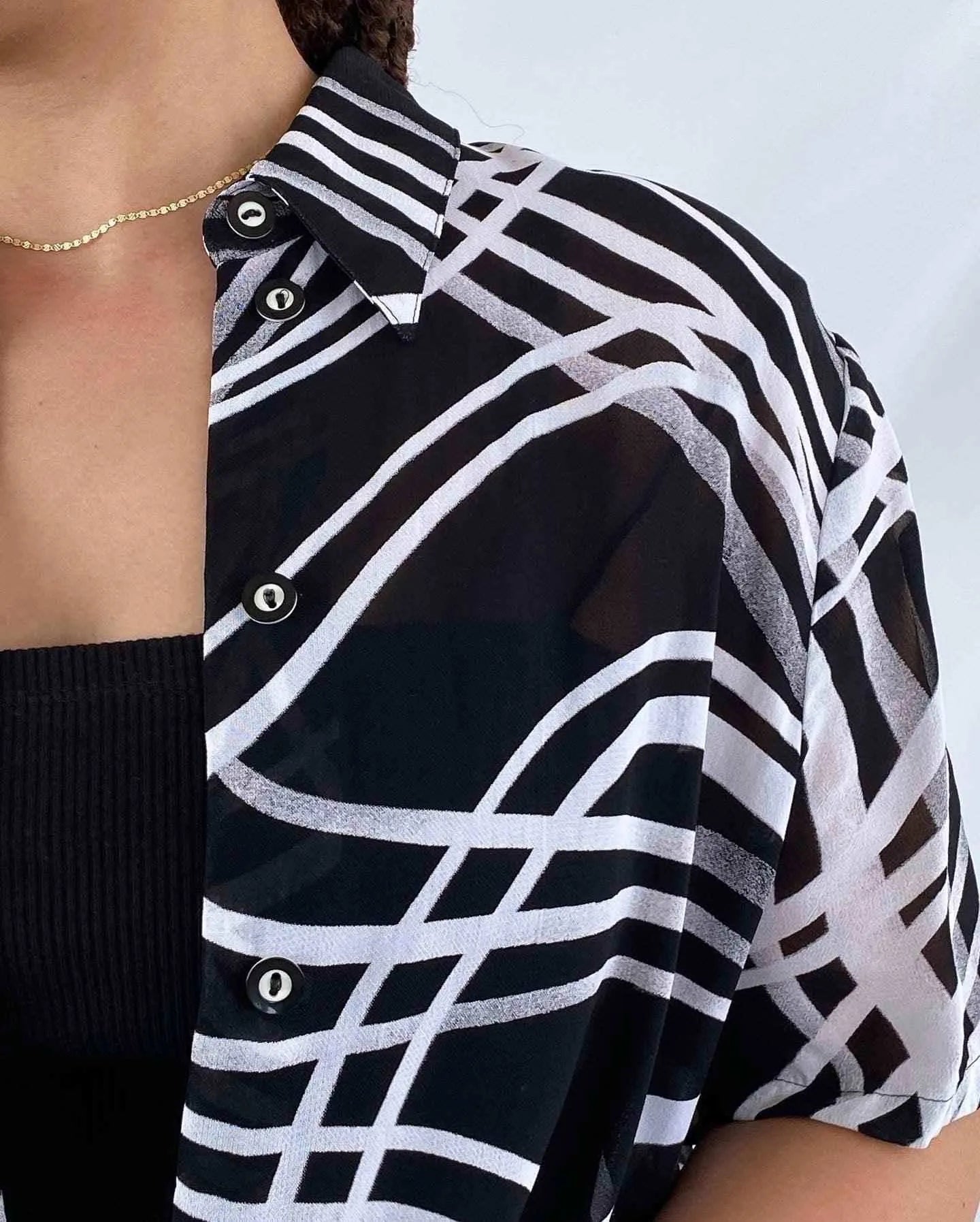 Vintage Création Atelier GP Sheer Shirt - Balagan Vintage Sheer Shirt Deals, sheer, sheer shirt, shirt