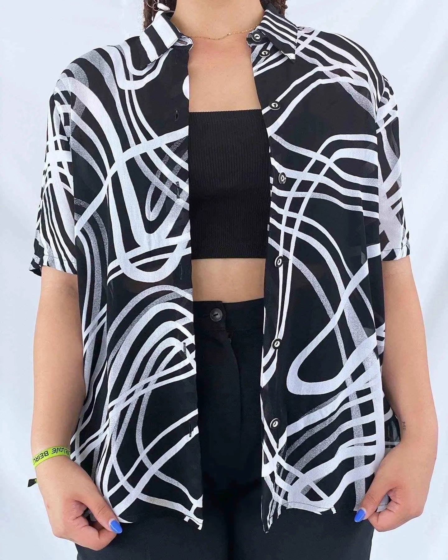 Vintage Création Atelier GP Sheer Shirt - Balagan Vintage Sheer Shirt Deals, sheer, sheer shirt, shirt