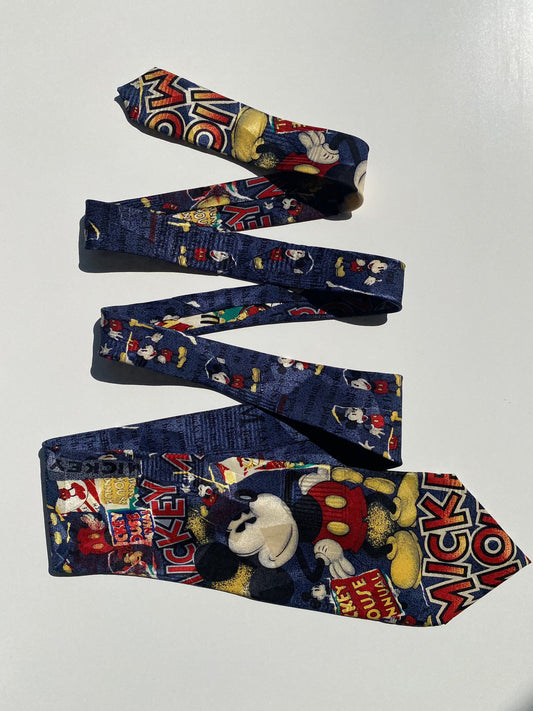 Vintage Disney Silk Micky Mouse Tie - Balagan Vintage Ties crazy print, graphic, graphic ties, printed ties, tie, vintage, vintage ties