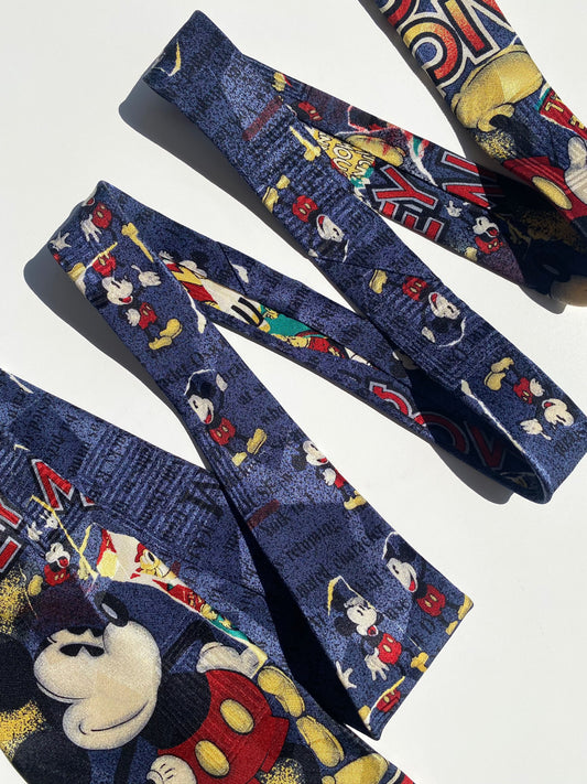 Vintage Disney Silk Micky Mouse Tie - Balagan Vintage Ties crazy print, graphic, graphic ties, printed ties, tie, vintage, vintage ties