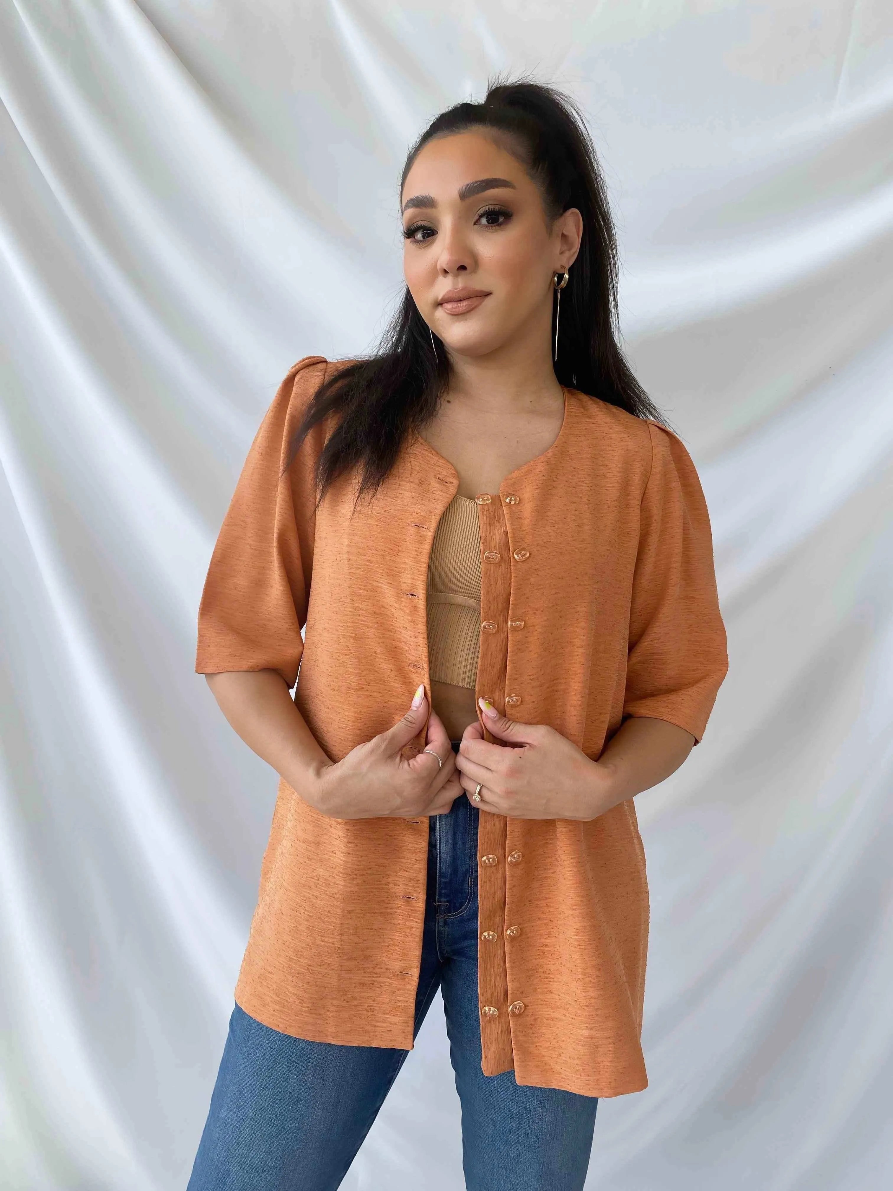Vintage Handmade Blazer - Balagan Vintage Blazer 00s, 90s, blazer, Deals, formal, formal wear, half sleeve blazer, half sleeve shirt, streetwear, women, women top, Y2K