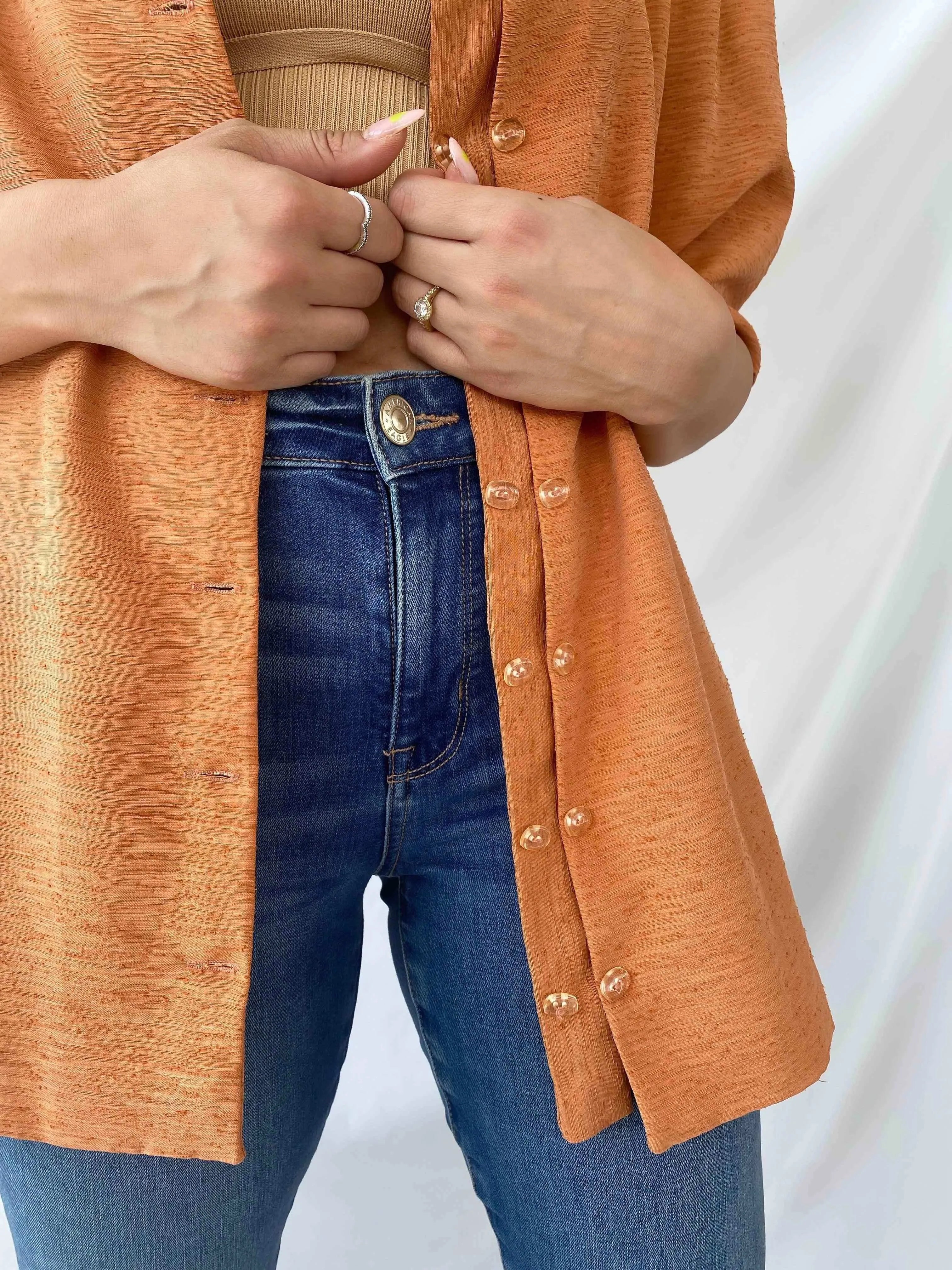 Vintage Handmade Blazer - Balagan Vintage Blazer 00s, 90s, blazer, Deals, formal, formal wear, half sleeve blazer, half sleeve shirt, streetwear, women, women top, Y2K