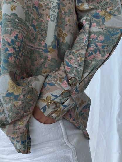 Vintage Handmade Printed Shirt - Balagan Vintage Full Sleeve Shirt 90s, Batoul, Deals, full sleeve shirt, print, printed shirt, shirt